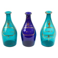 Set of Three Victorian Decanters