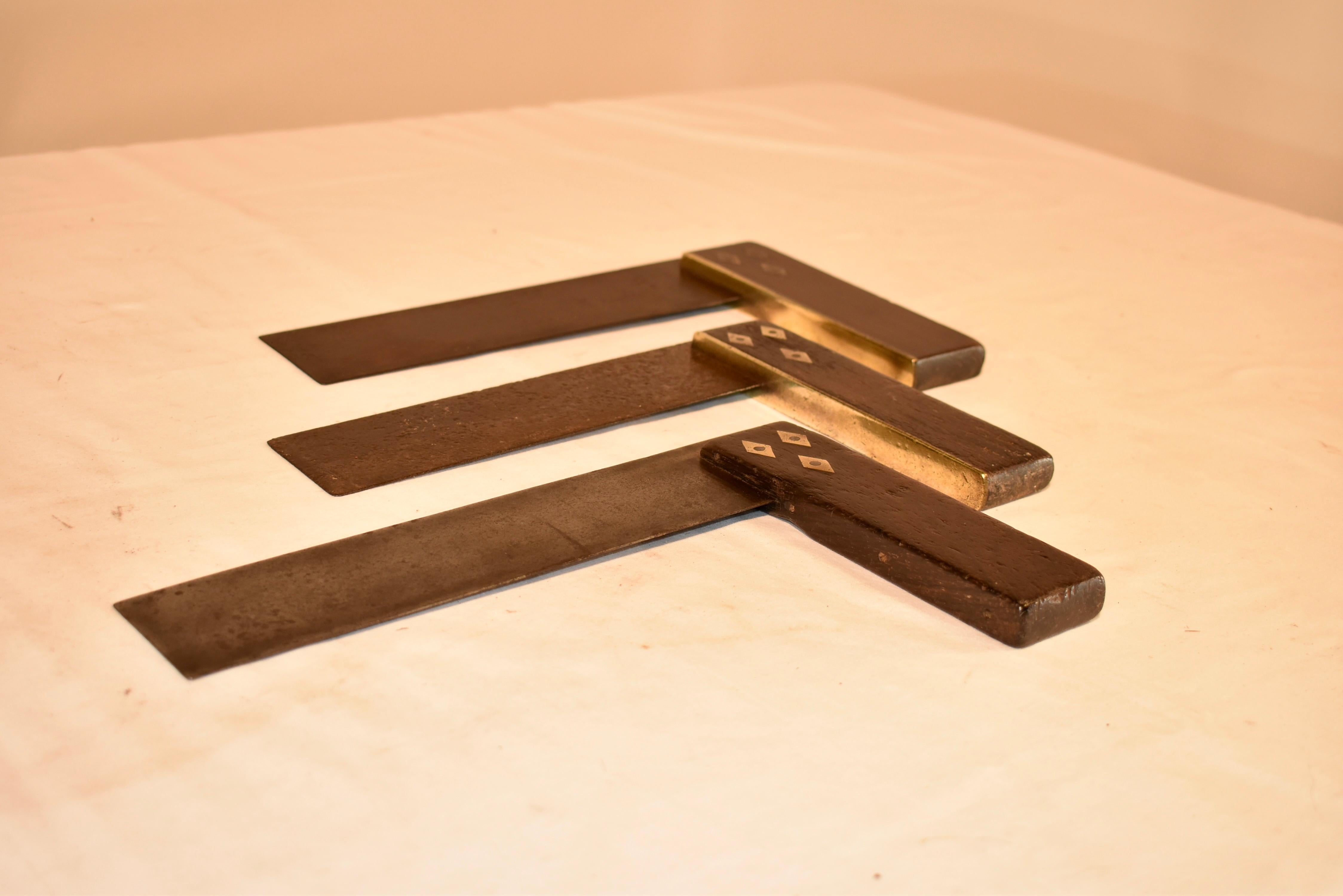 Set of Three Victorian Set Squares, C.I.C. 1880 en vente 1