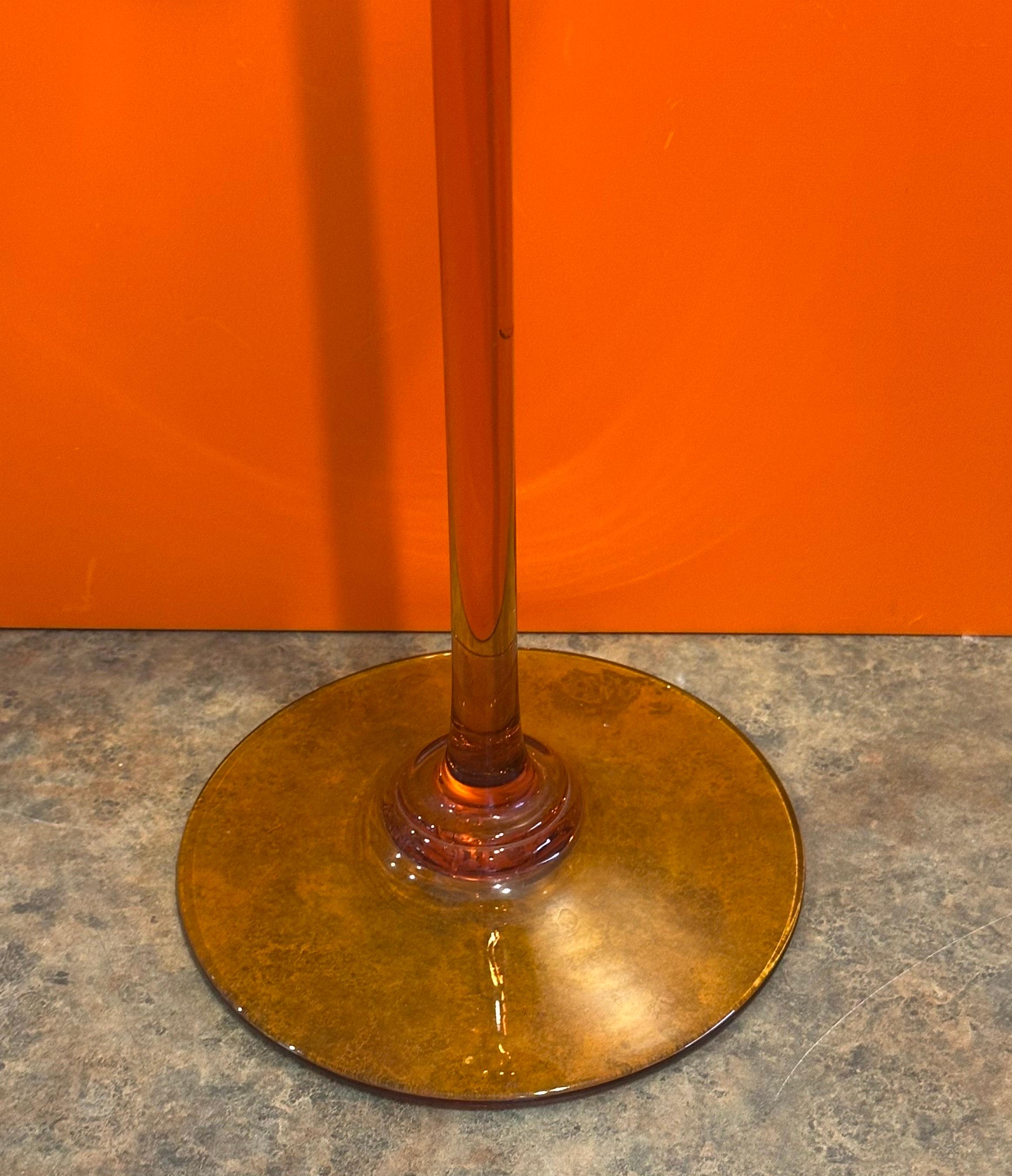 Set von drei Vintage-Bernsteinglaskommoden von Wayne Husted für Stelvia, Italien im Angebot 2