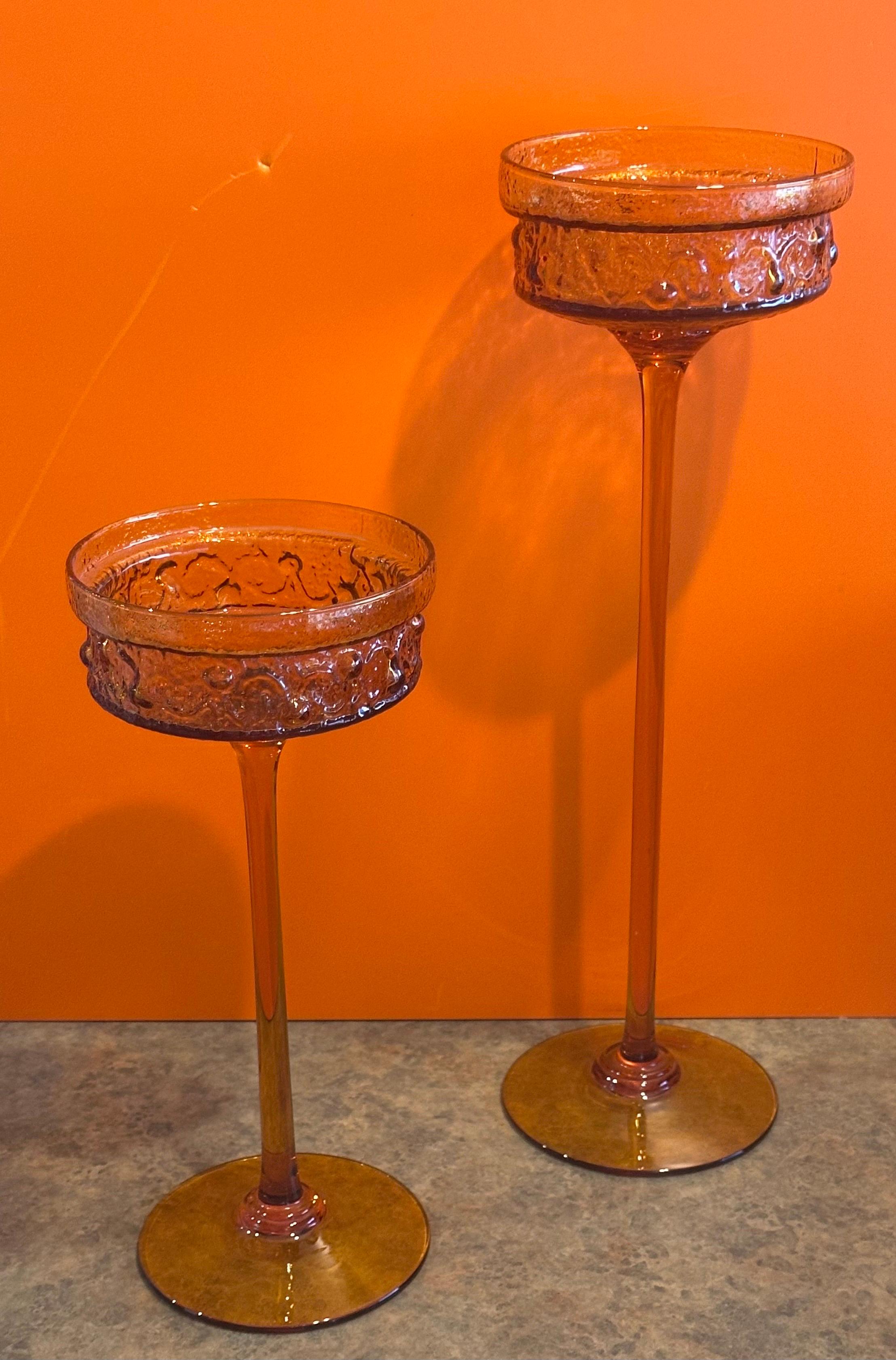 Set von drei Vintage-Bernsteinglaskommoden von Wayne Husted für Stelvia, Italien im Zustand „Gut“ im Angebot in San Diego, CA