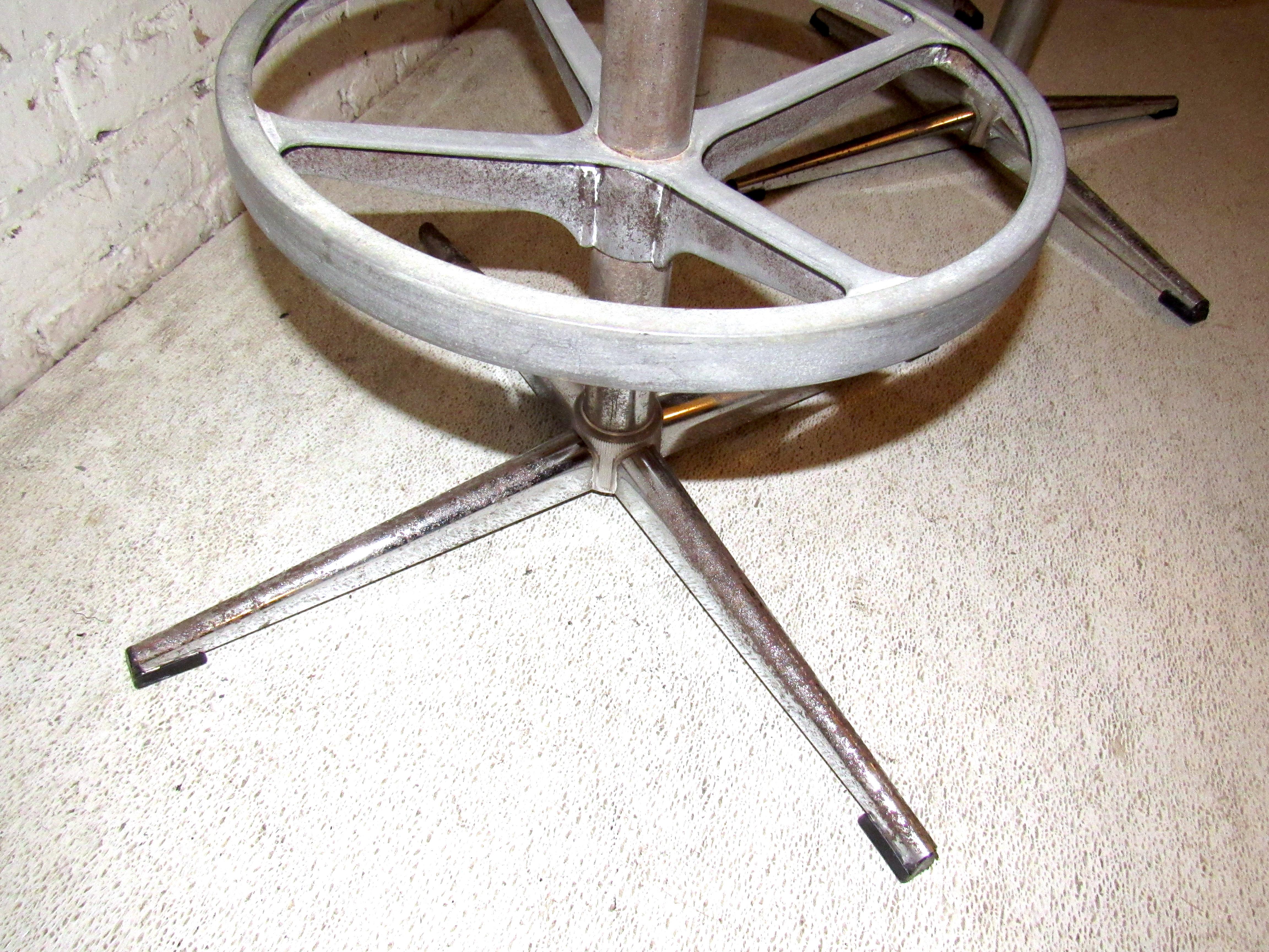 Set of Three Vintage Bar Stools 1