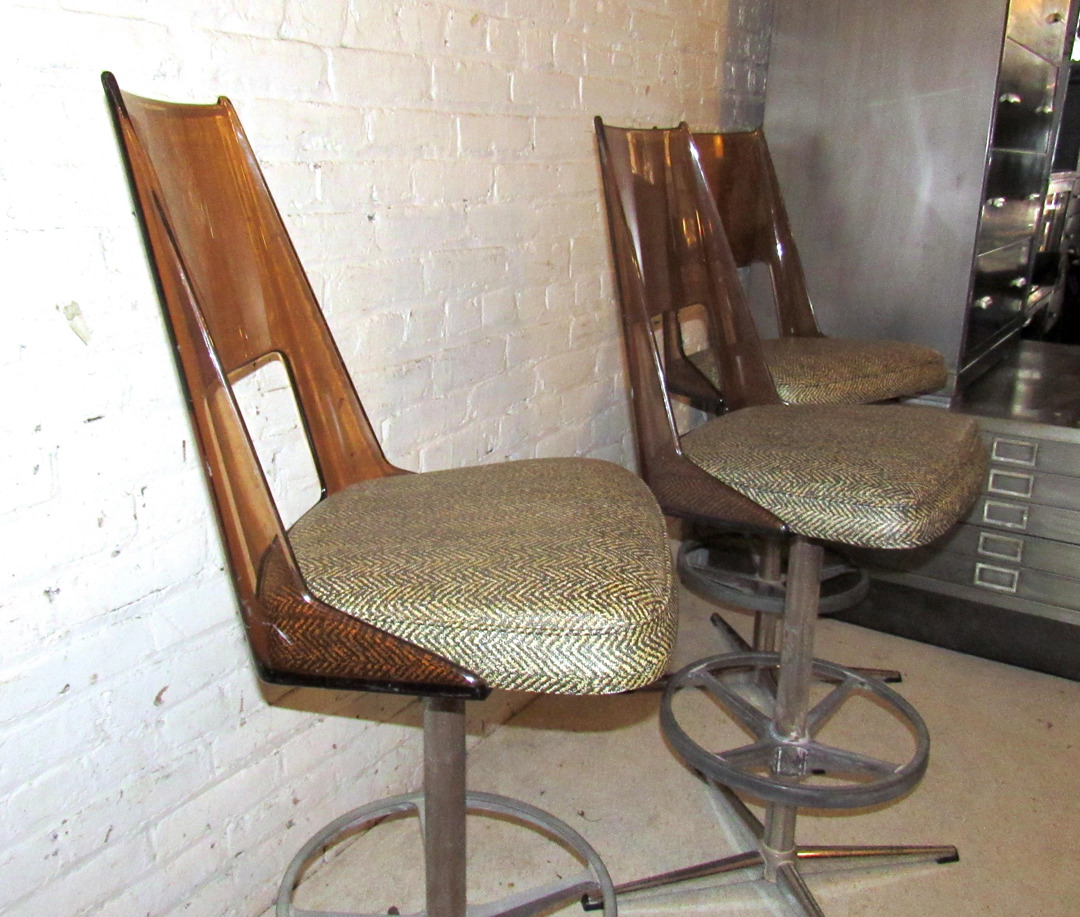 Set of Three Vintage Bar Stools 3