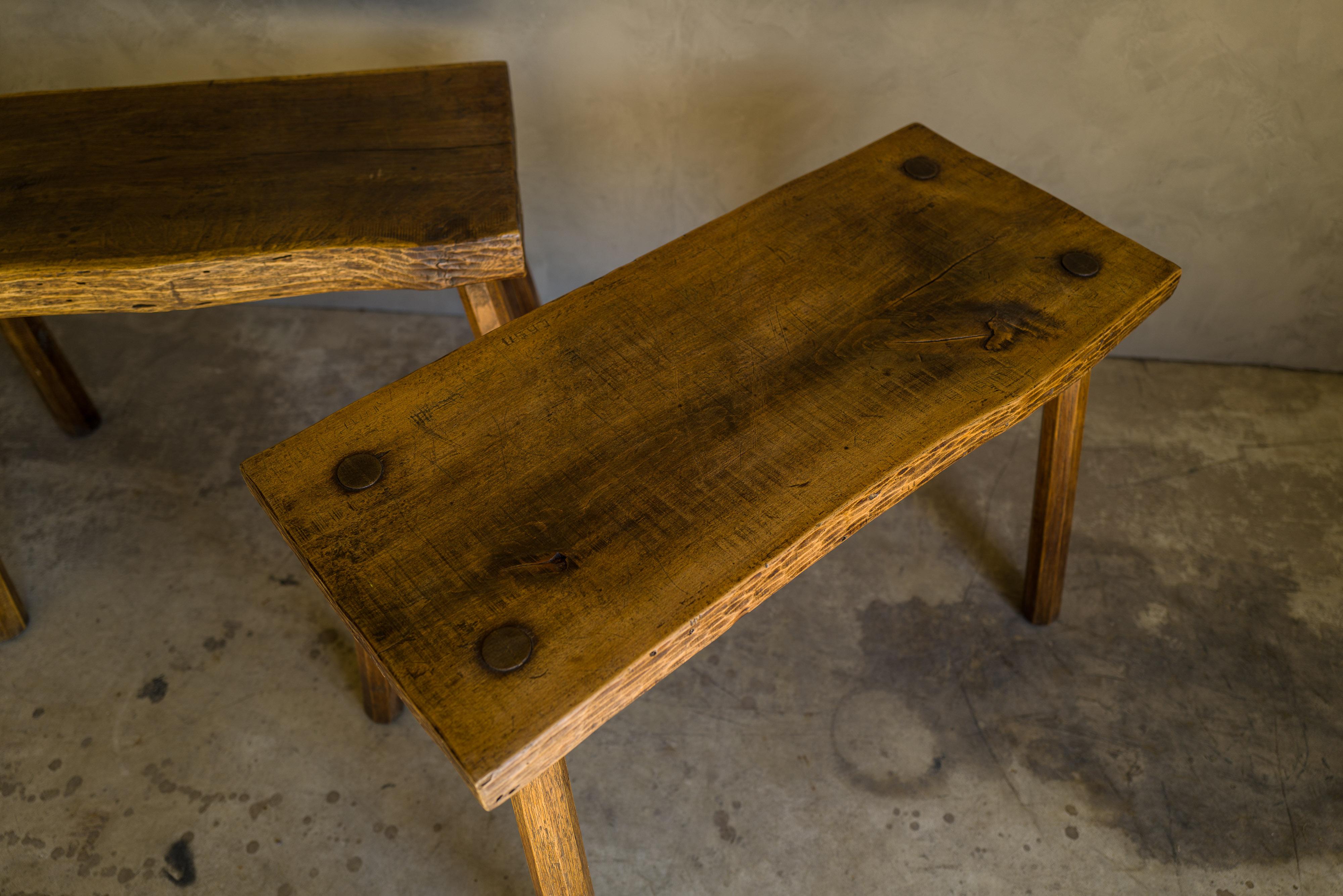 Set of Three Vintage Bistro Tables from France, circa 1960 In Good Condition In Nashville, TN