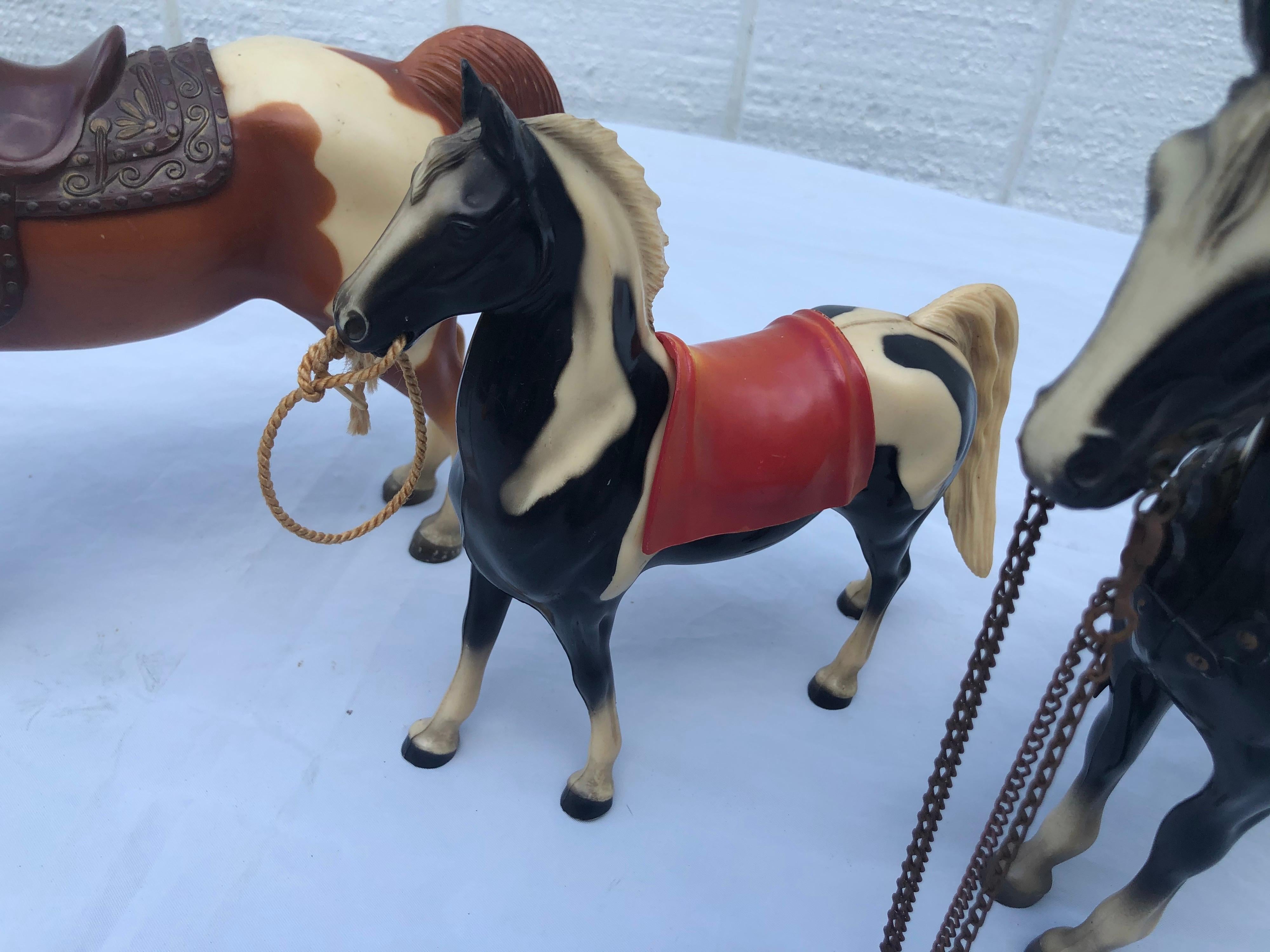 Set of Three Vintage Breyer Western Toy Horses 1