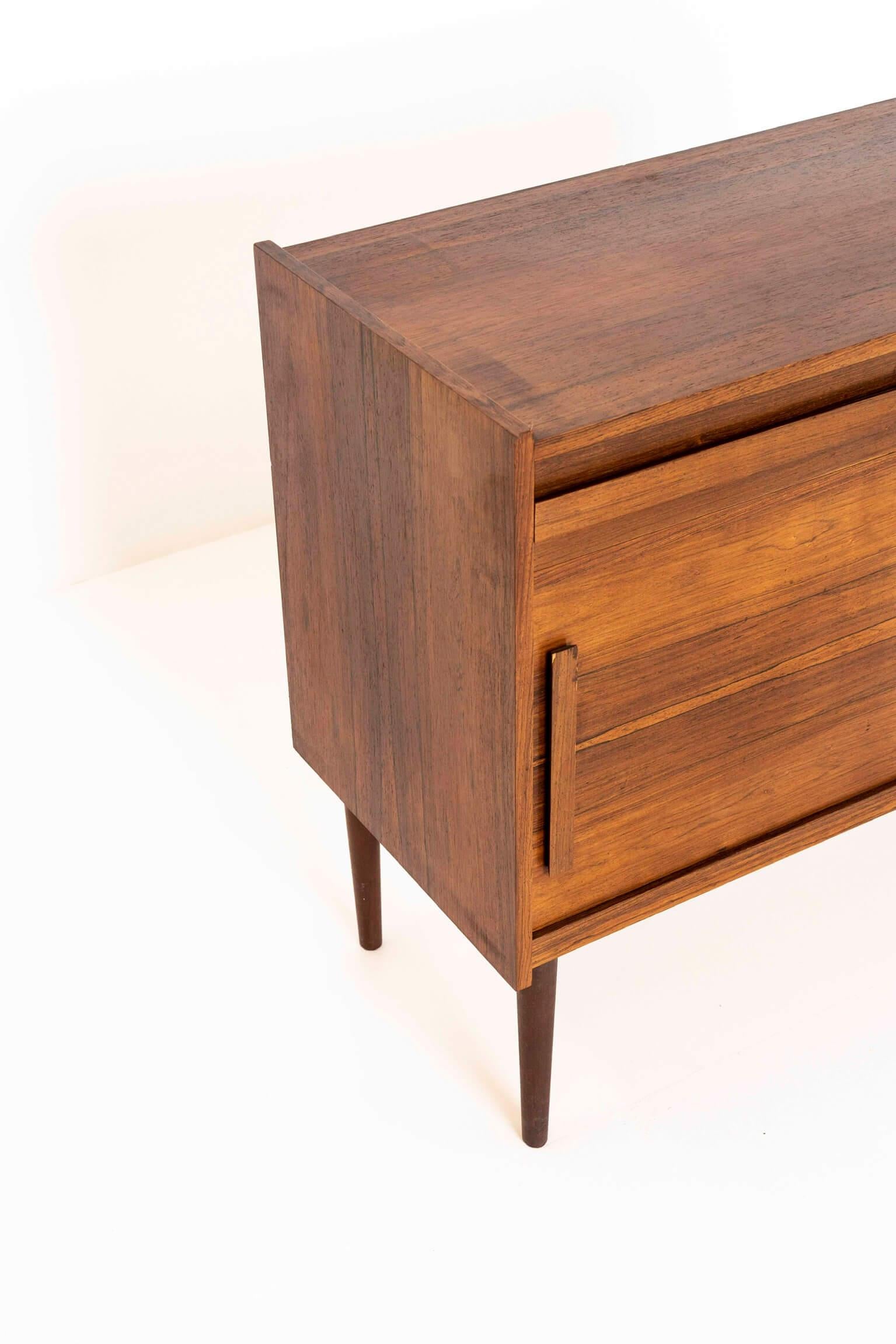 Set of Three Vintage Cabinets in Veneered Rosewood, Denmark 1960s 4