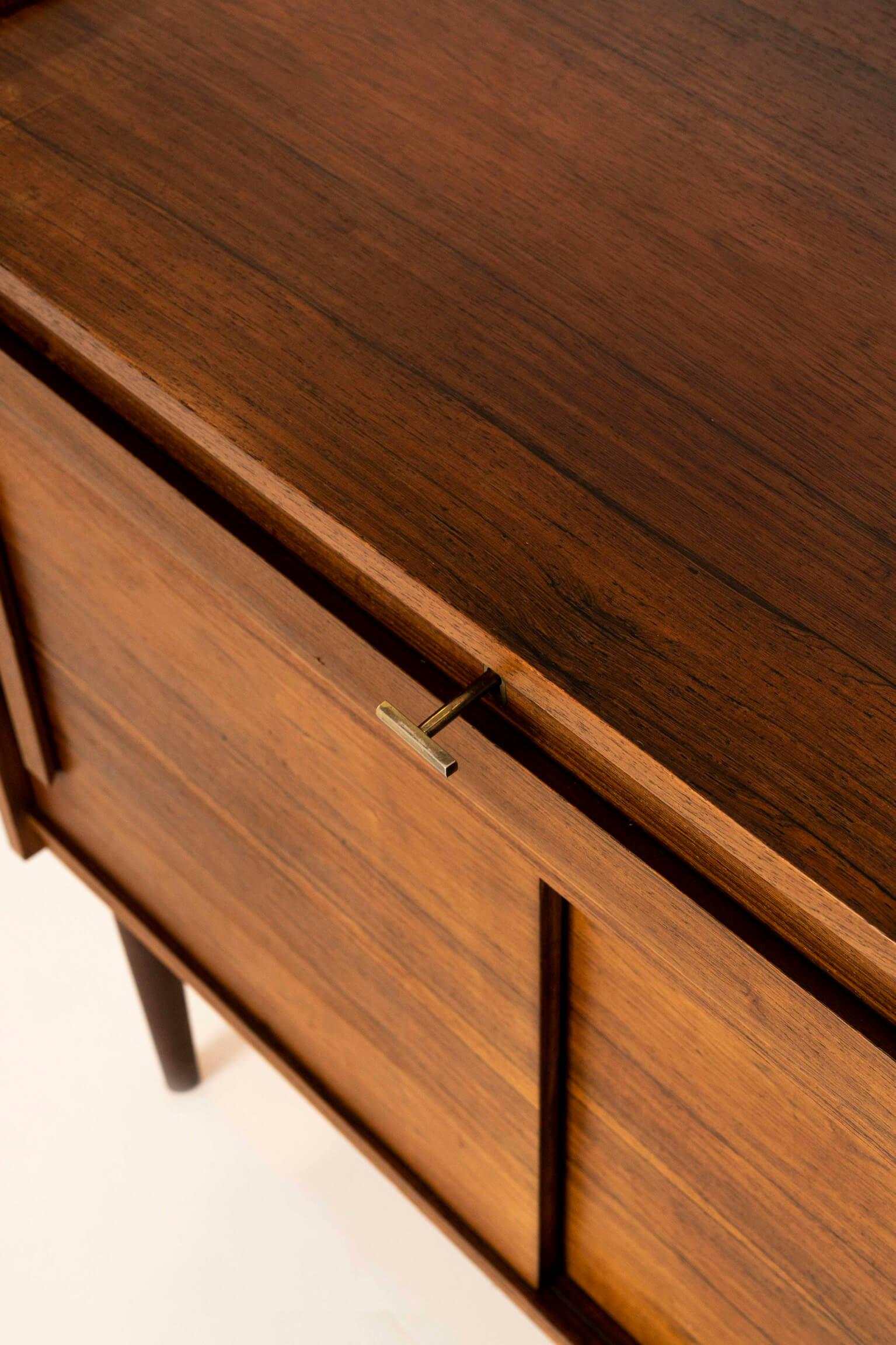 Set of Three Vintage Cabinets in Veneered Rosewood, Denmark 1960s 5