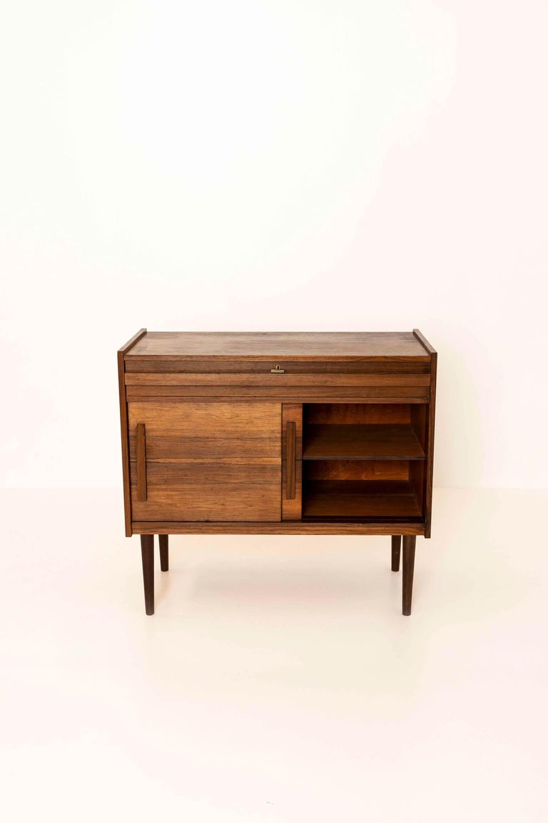 Set of Three Vintage Cabinets in Veneered Rosewood, Denmark 1960s For Sale 1