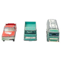 Set of Three Vintage Cargo MatcBox Toy Cars, circa 1960