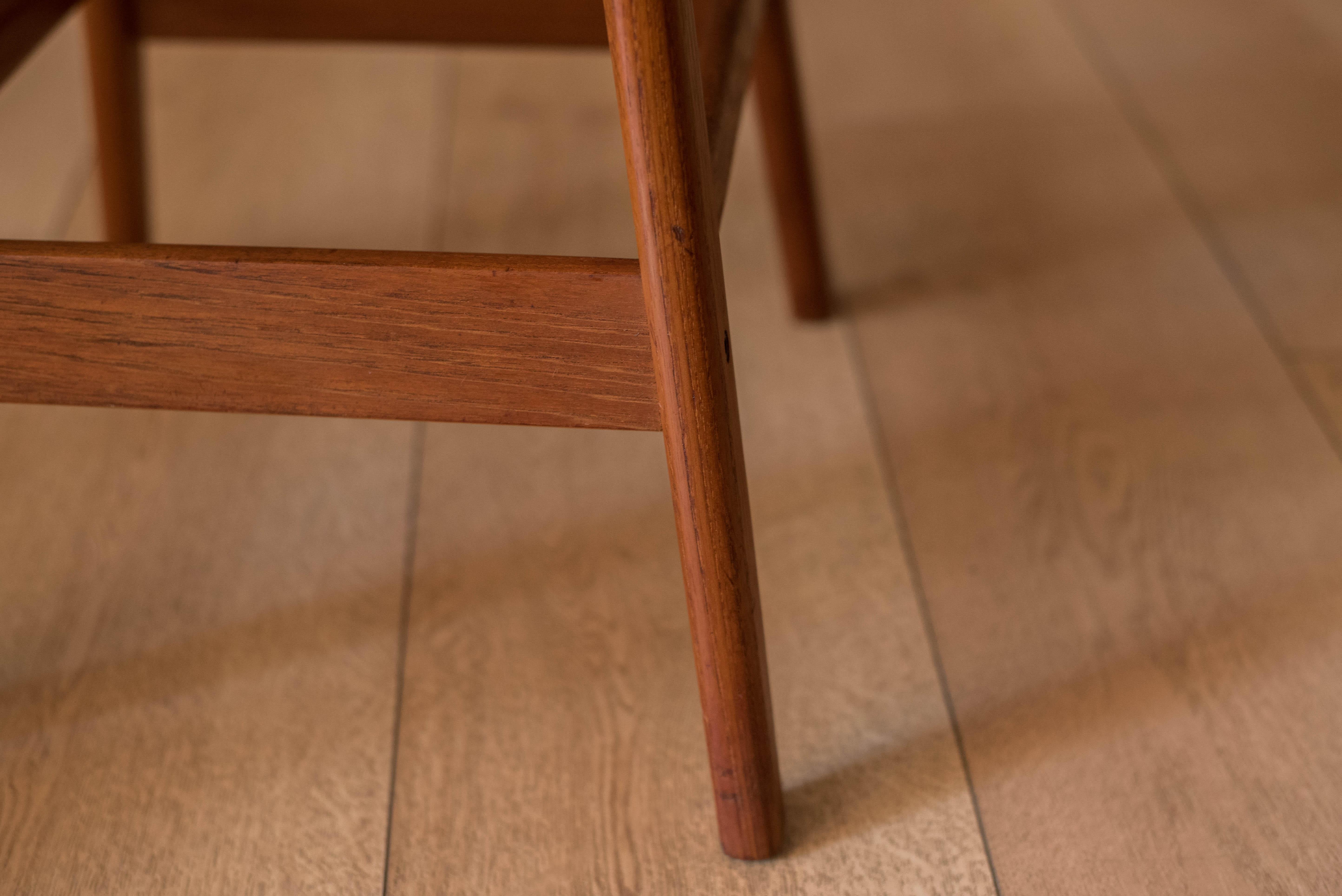 Set of Three Vintage Danish Teak Bar Stools by Henry Rosengren Hansen 3