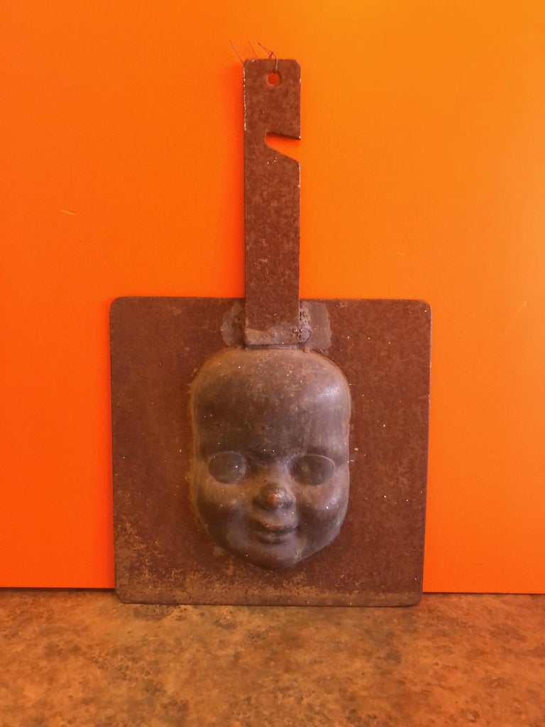 Set of Three Vintage Doll Head / Face Molds Steampunk For Sale at