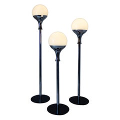 Set aus drei Vintage-Stehlampen, italienisches Design im Stil von Artemide, 1970er Jahre