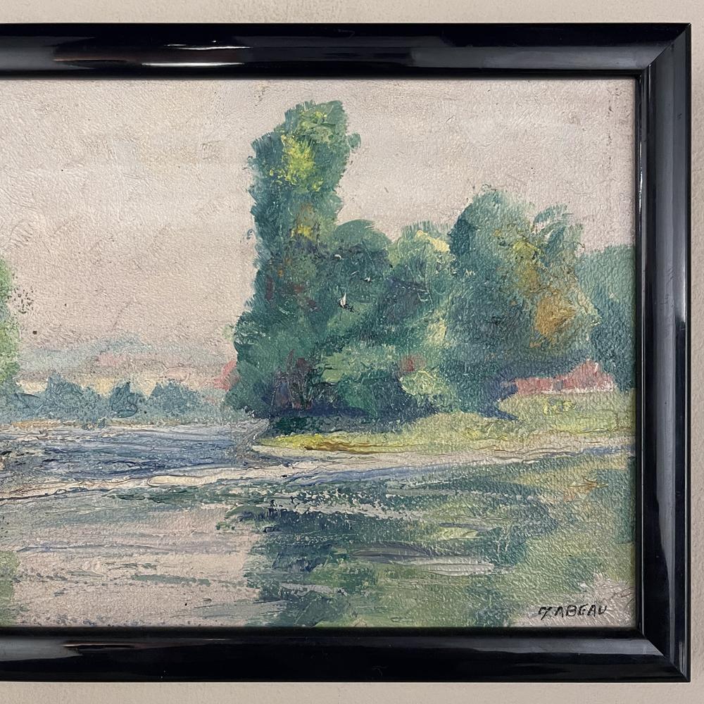20th Century Set of Three Vintage Framed Oil Paintings on Panel by Joseph Zabeau For Sale