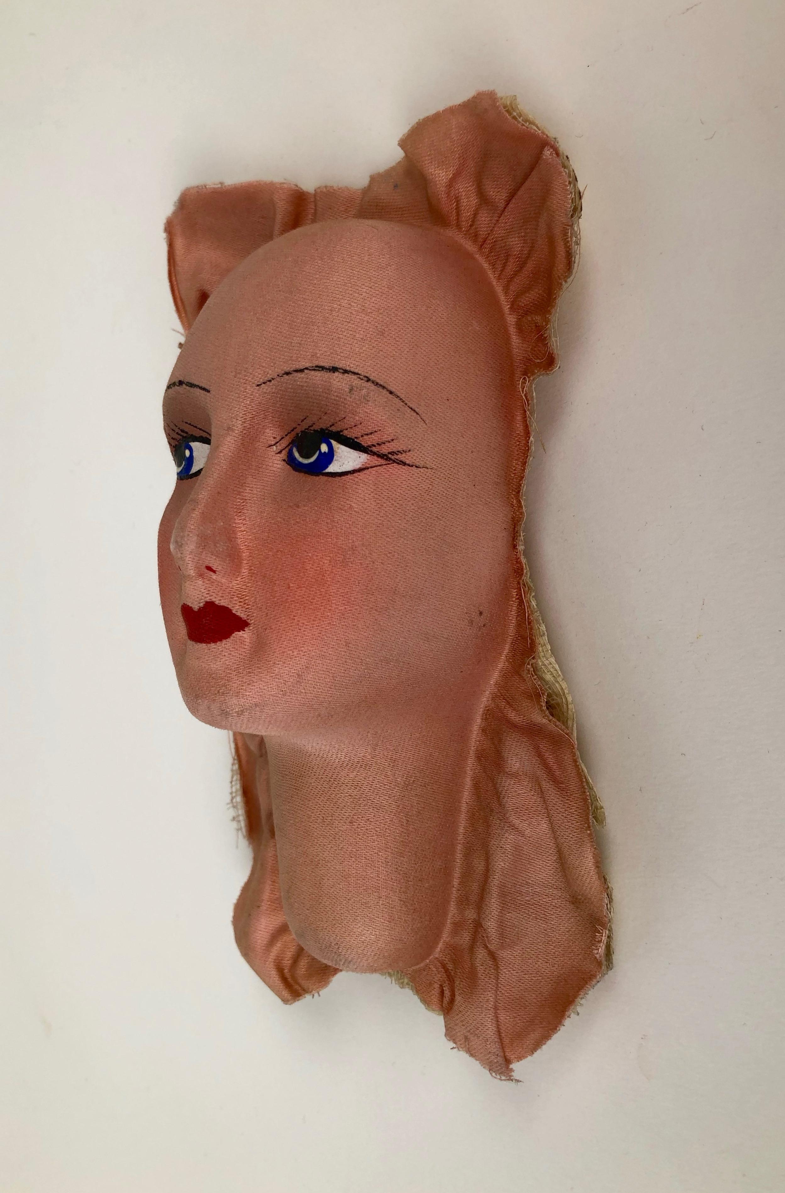 Satz von drei, Vintage, Französisch, Pierrot Boudoir Puppe Gesichter aus den 1920er Jahren (Moderne) im Angebot