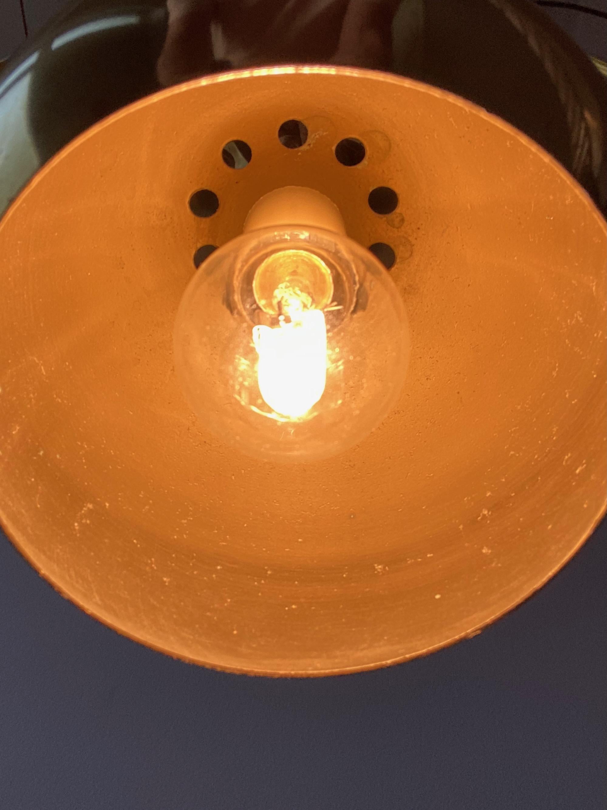 Set of Three Vintage Golden Bell Scandi-Lamp Pendant Lamps 1960's Denmark 3