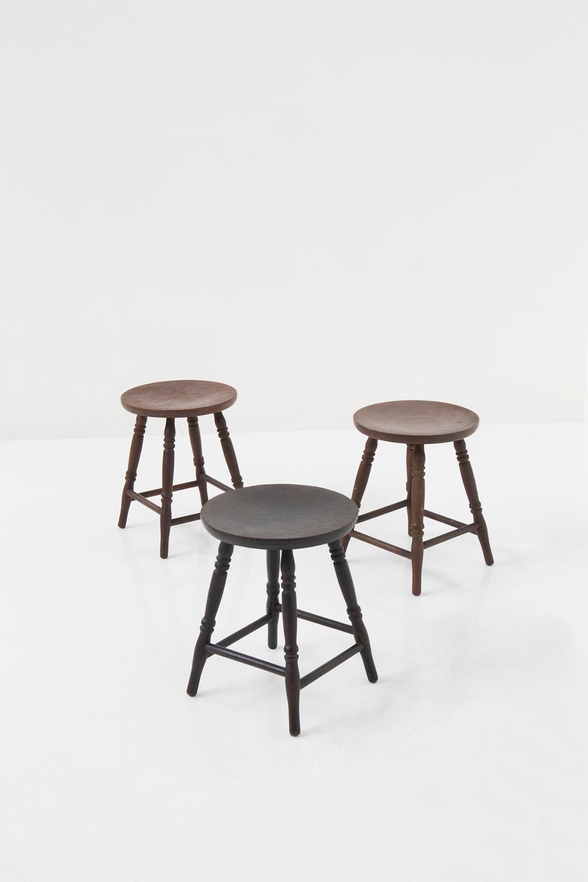 In the silence of bygone times, a trio of timeless treasures has emerged, whispering stories of a bygone era: welcome to the enchanting world of vintage IKEA stools, affectionately known as the EDWARD model. As if frozen in the amber of time, these