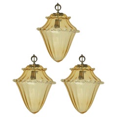 Set of Three Vintage Italian Pendants Designed by La Murrina, c 1960s