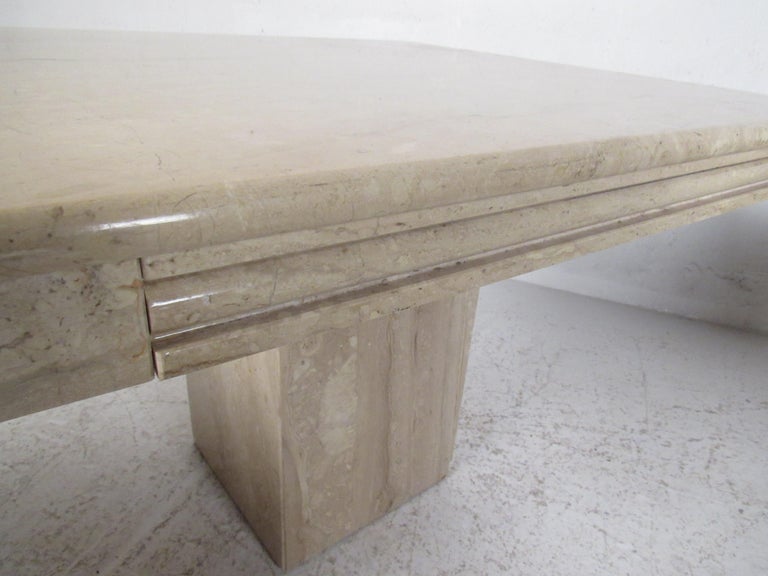Set of Three Vintage Modern MarbleTop Tables For Sale at 1stDibs