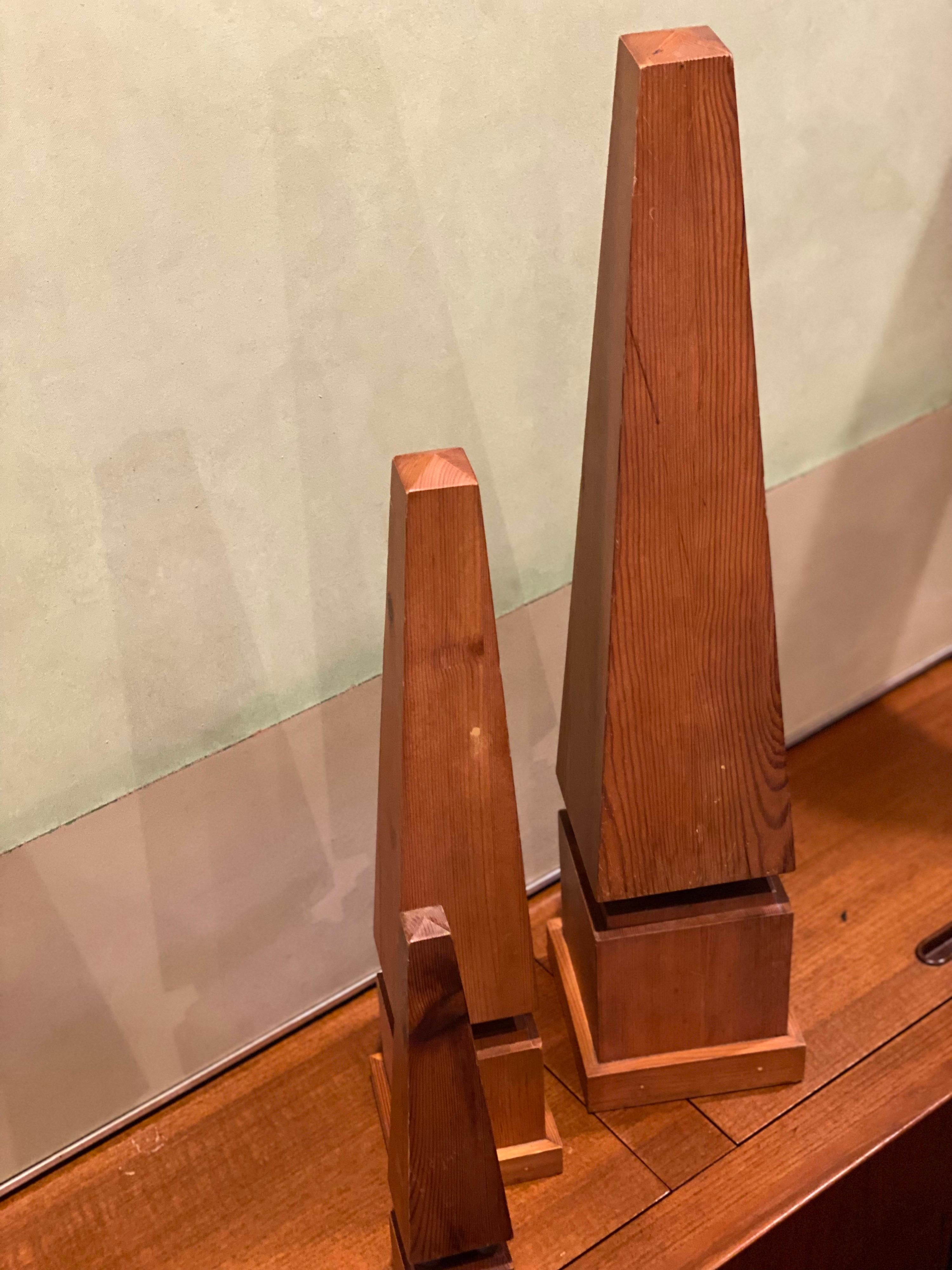 20th Century Set of Three Vintage Obelisks