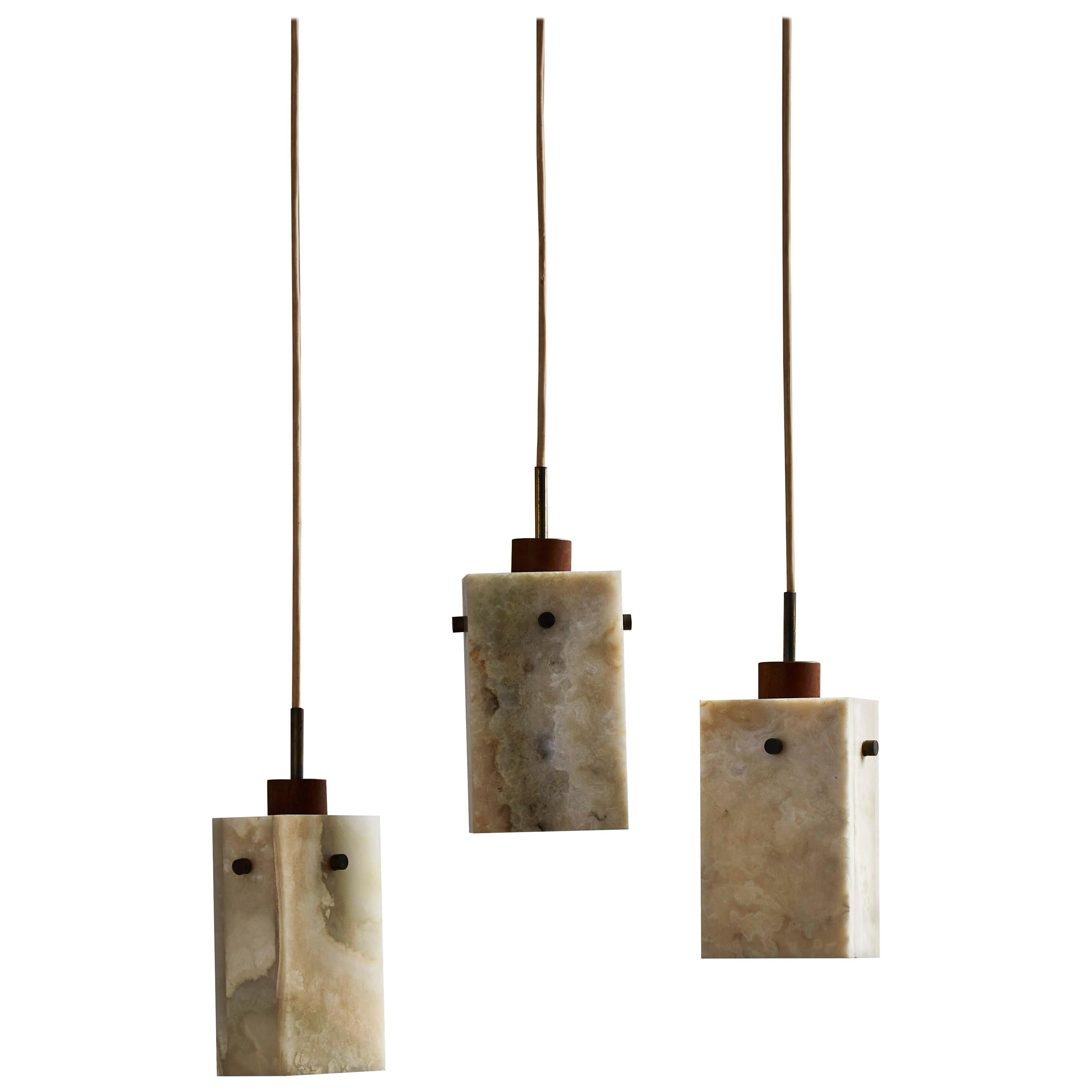 Set of Three Resin Pendants For Sale at 1stDibs