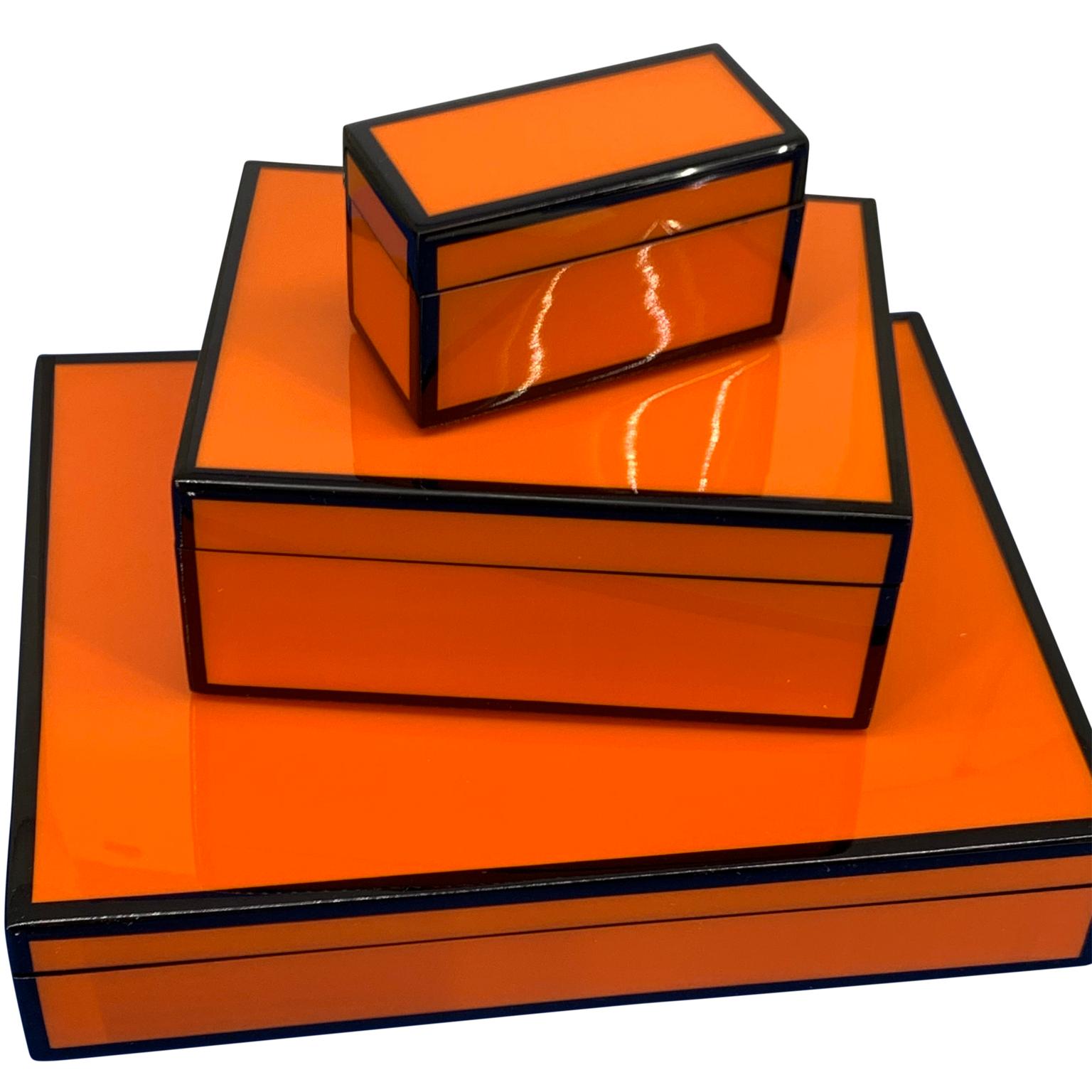 orange jewelry boxes
