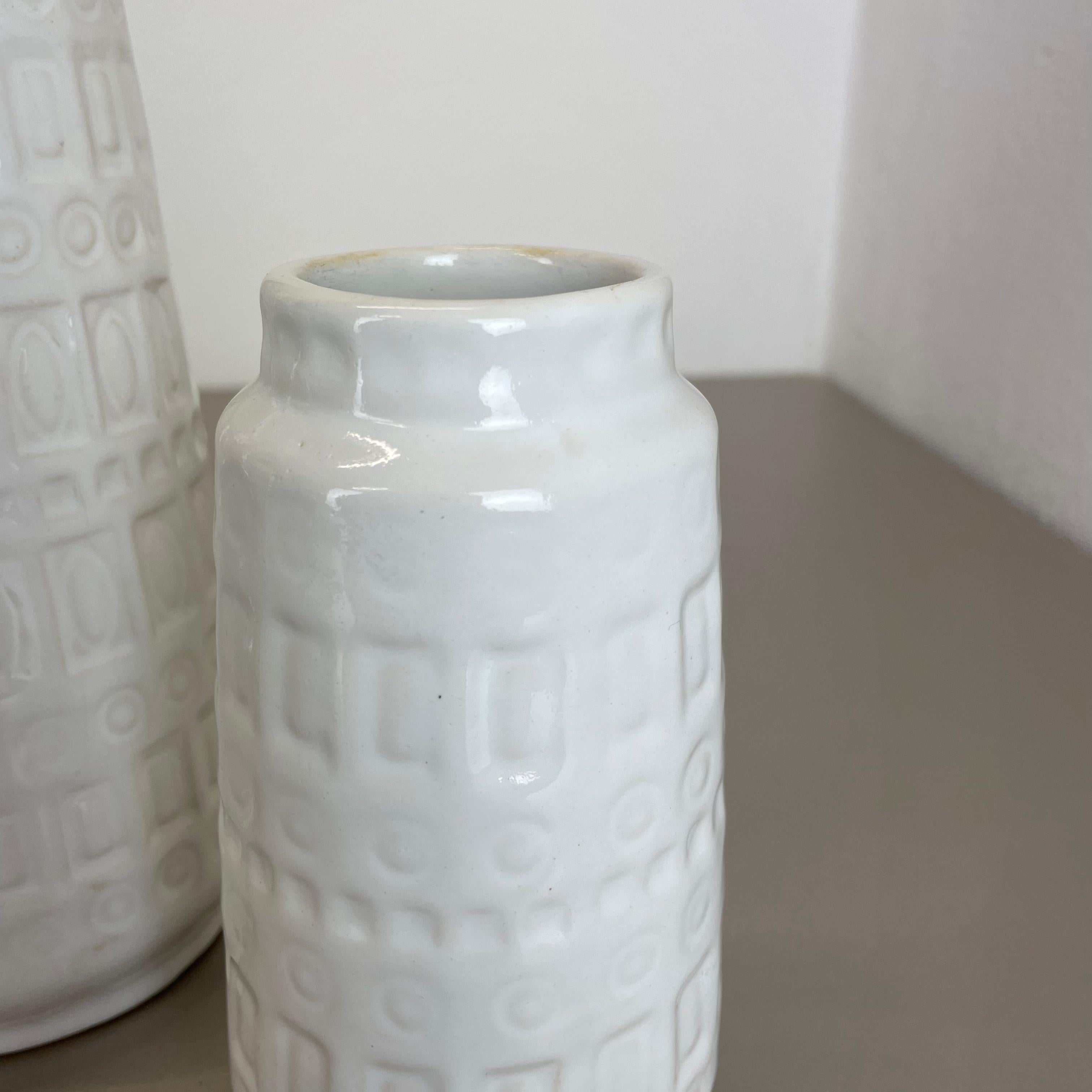 Set von drei Fat Lava-Vasen aus Keramik, hergestellt von Scheurich, Deutschland, 1970er Jahre im Angebot 7