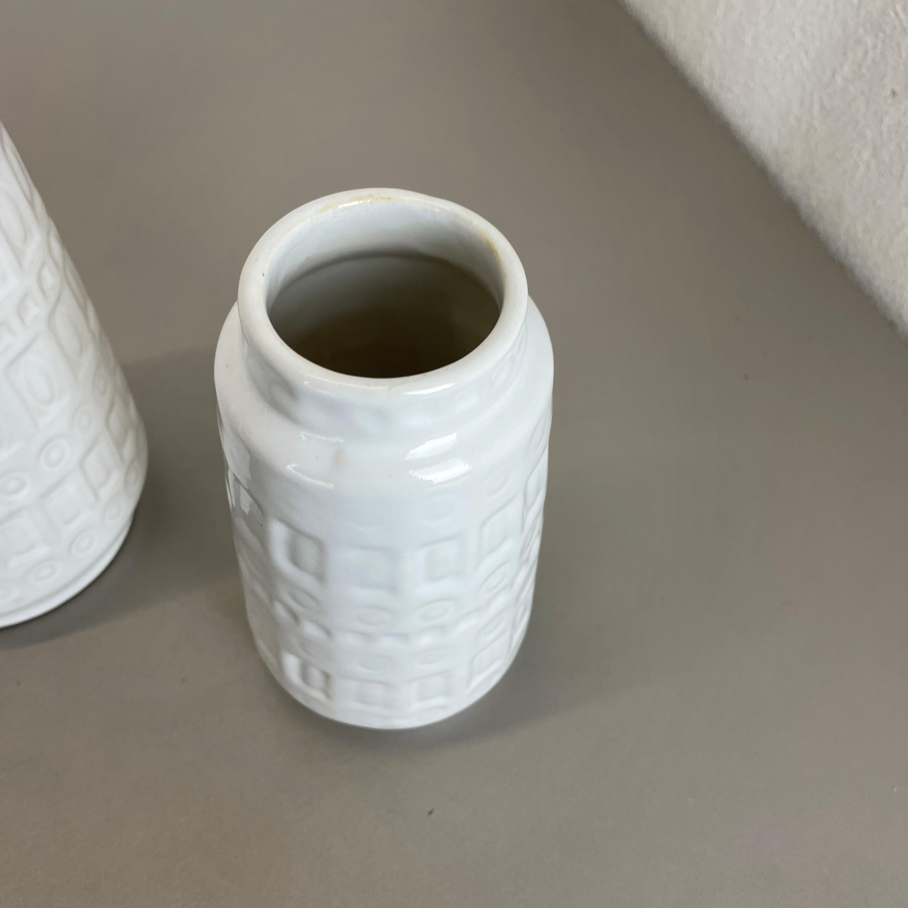 Set von drei Fat Lava-Vasen aus Keramik, hergestellt von Scheurich, Deutschland, 1970er Jahre im Angebot 10