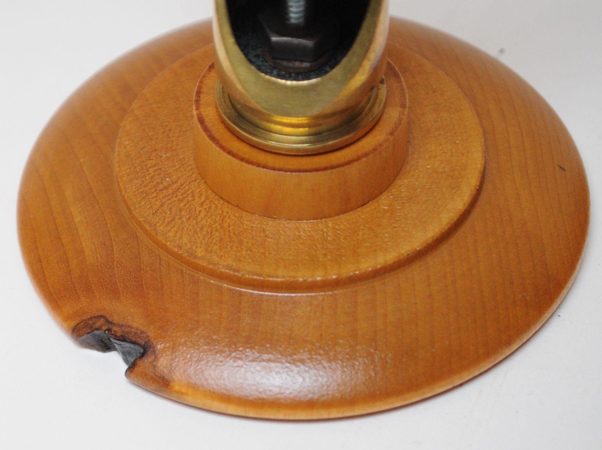 Set of Three Vintage Trench Art Bullet Casing Paperweights and Flint Lighter For Sale 10