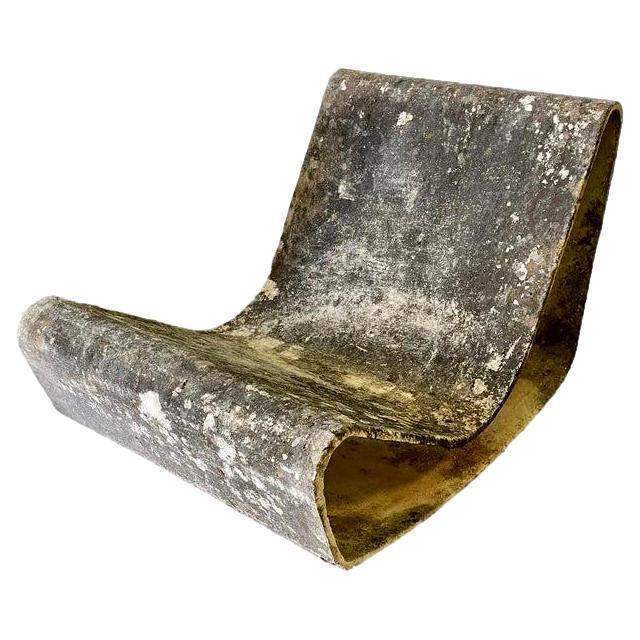 Vintage Willy Guhl Concrete Loop Chair