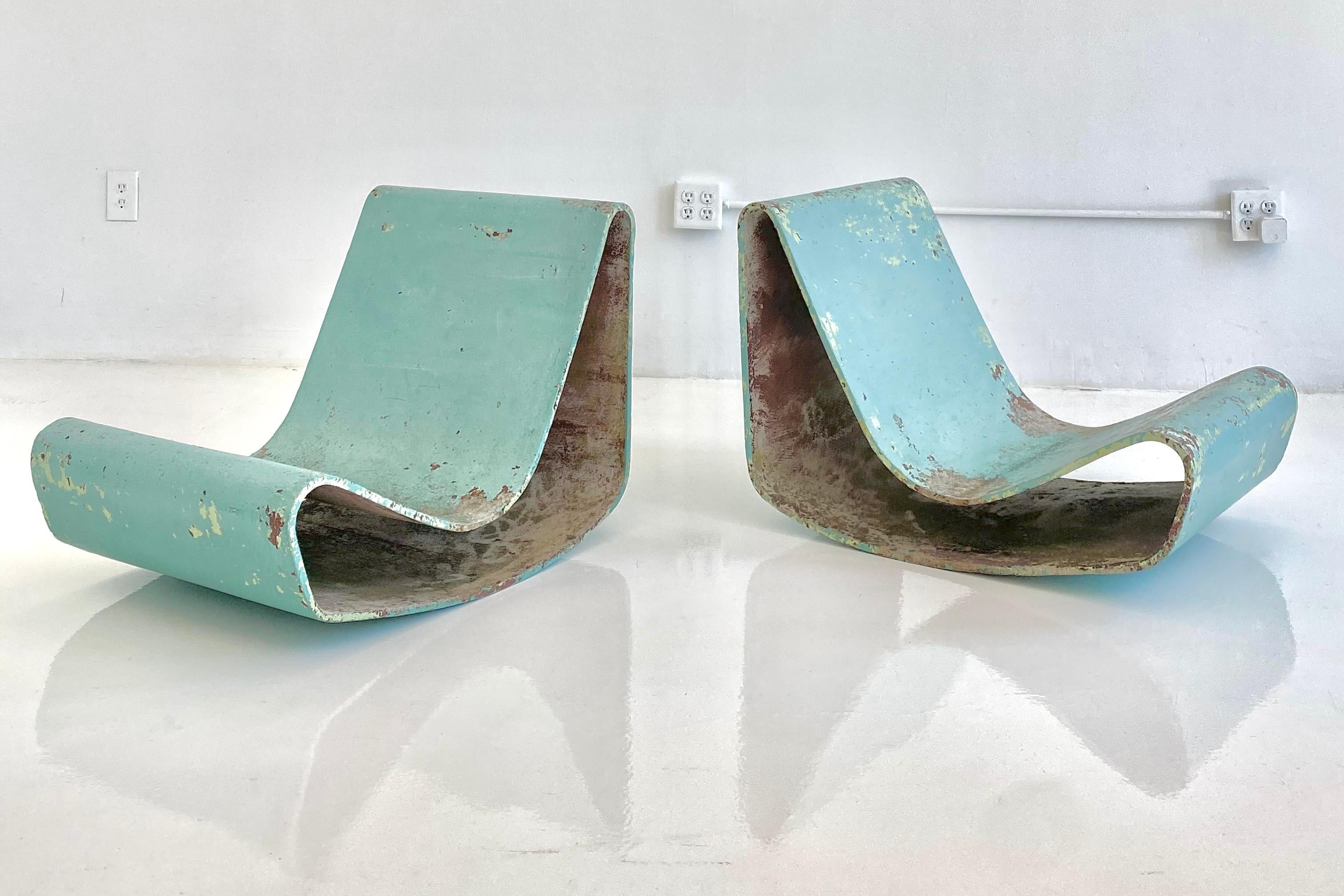Set of Three Vintage Willy Guhl Loop Chairs 4