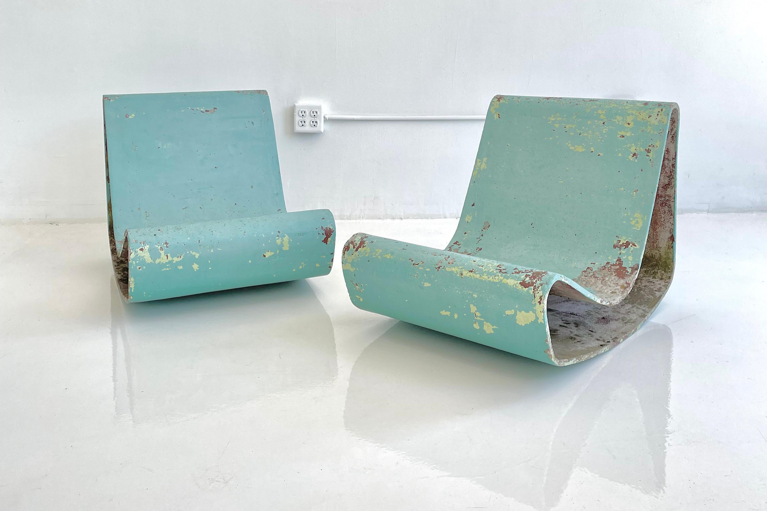 Set of Three Vintage Willy Guhl Loop Chairs 7