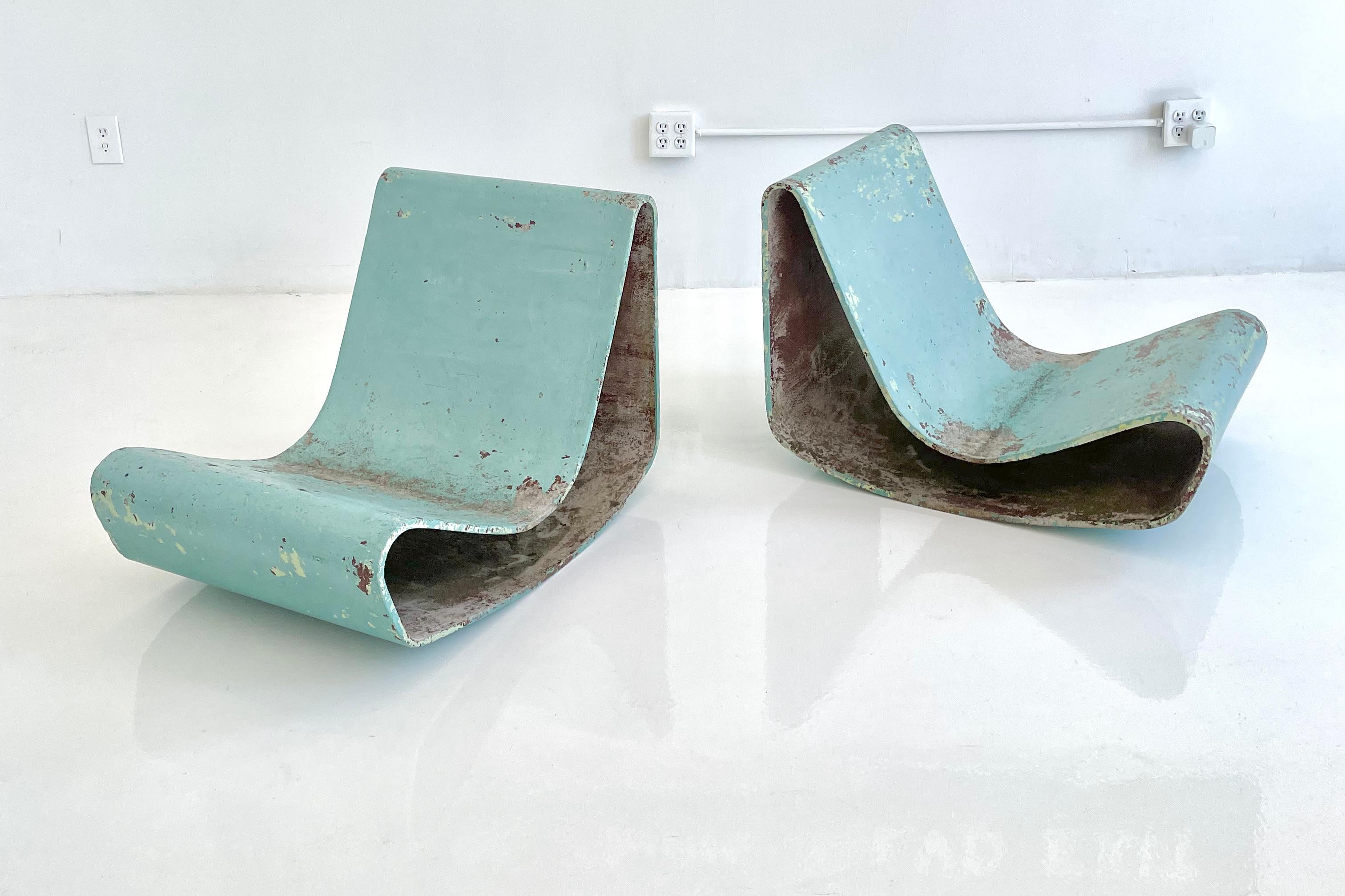 Set of Three Vintage Willy Guhl Loop Chairs 9