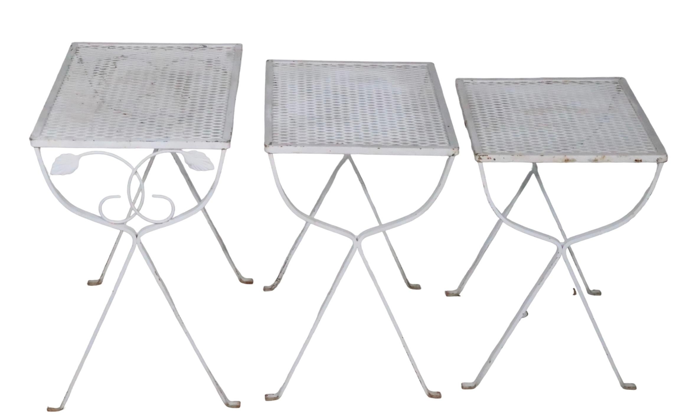 metal mesh outdoor table