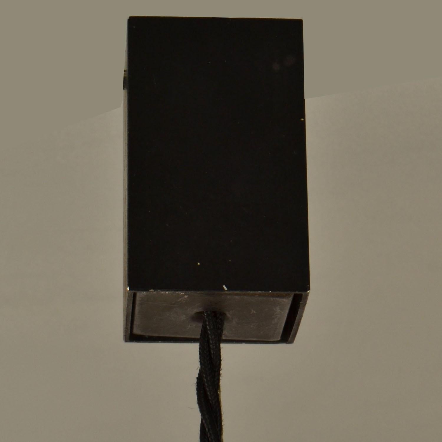 Set di tre lampade a sospensione a forma di campana Vistosi in vetro di Murano e ottone in vendita 2