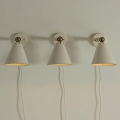 Set of Three Wall Lights from ASEA, Sweden, 1950s