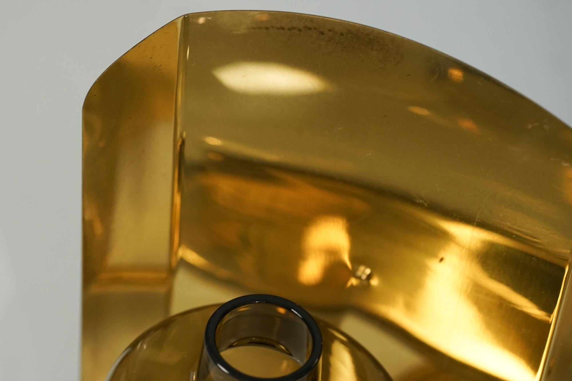Brass Set of Three Wall Lights, Hans-Agne Jakobsson, 1960s For Sale