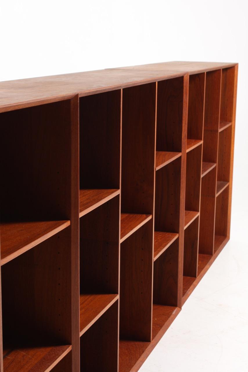 Set of Three Wall-Mounted Bookcases by Hvidt & Mølgaard In Good Condition In Lejre, DK