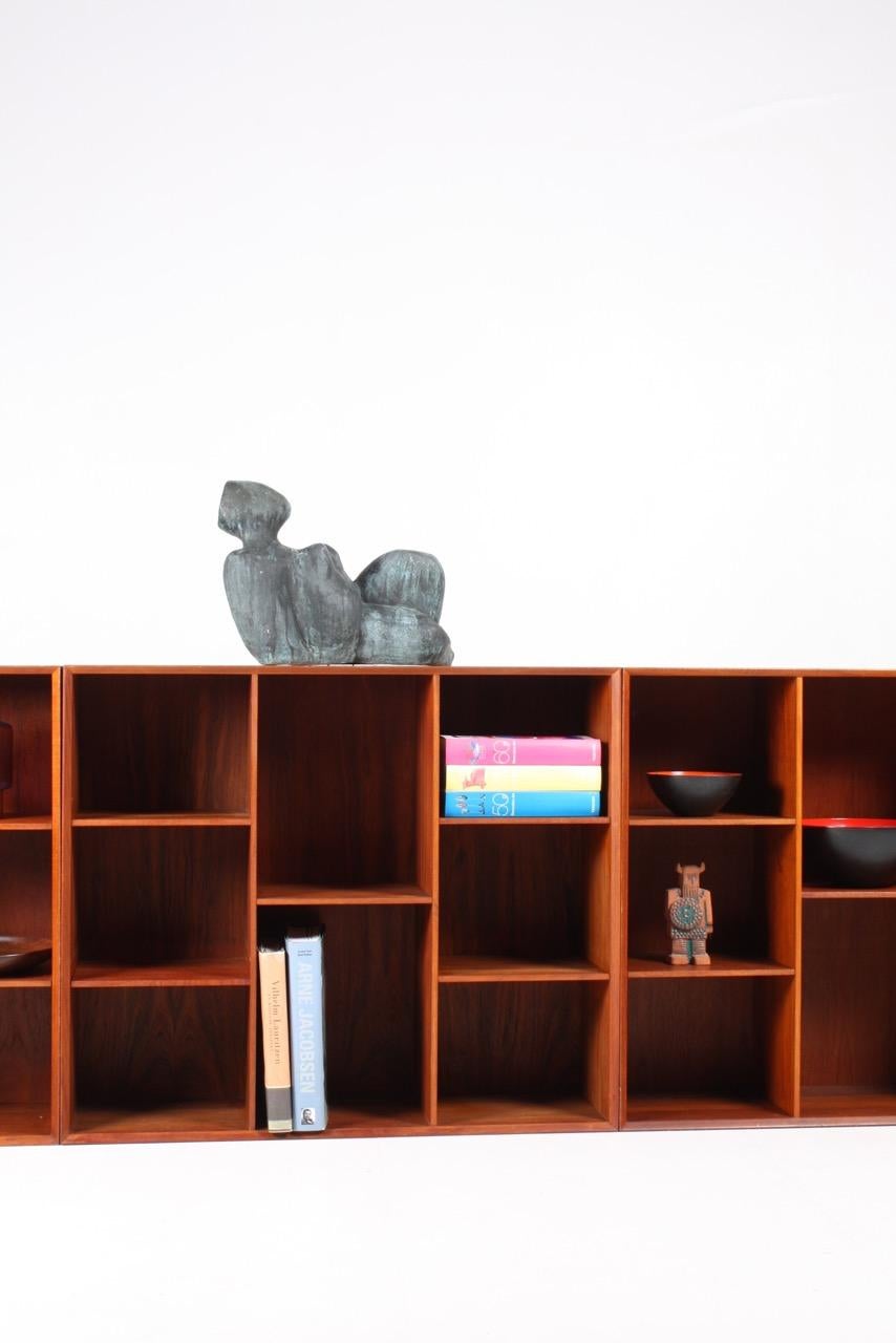 Set of Three Wall-Mounted Bookcases by Hvidt & Mølgaard In Good Condition In Lejre, DK