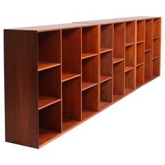 Set of Three Wall-Mounted Bookcases by Hvidt & Mølgaard