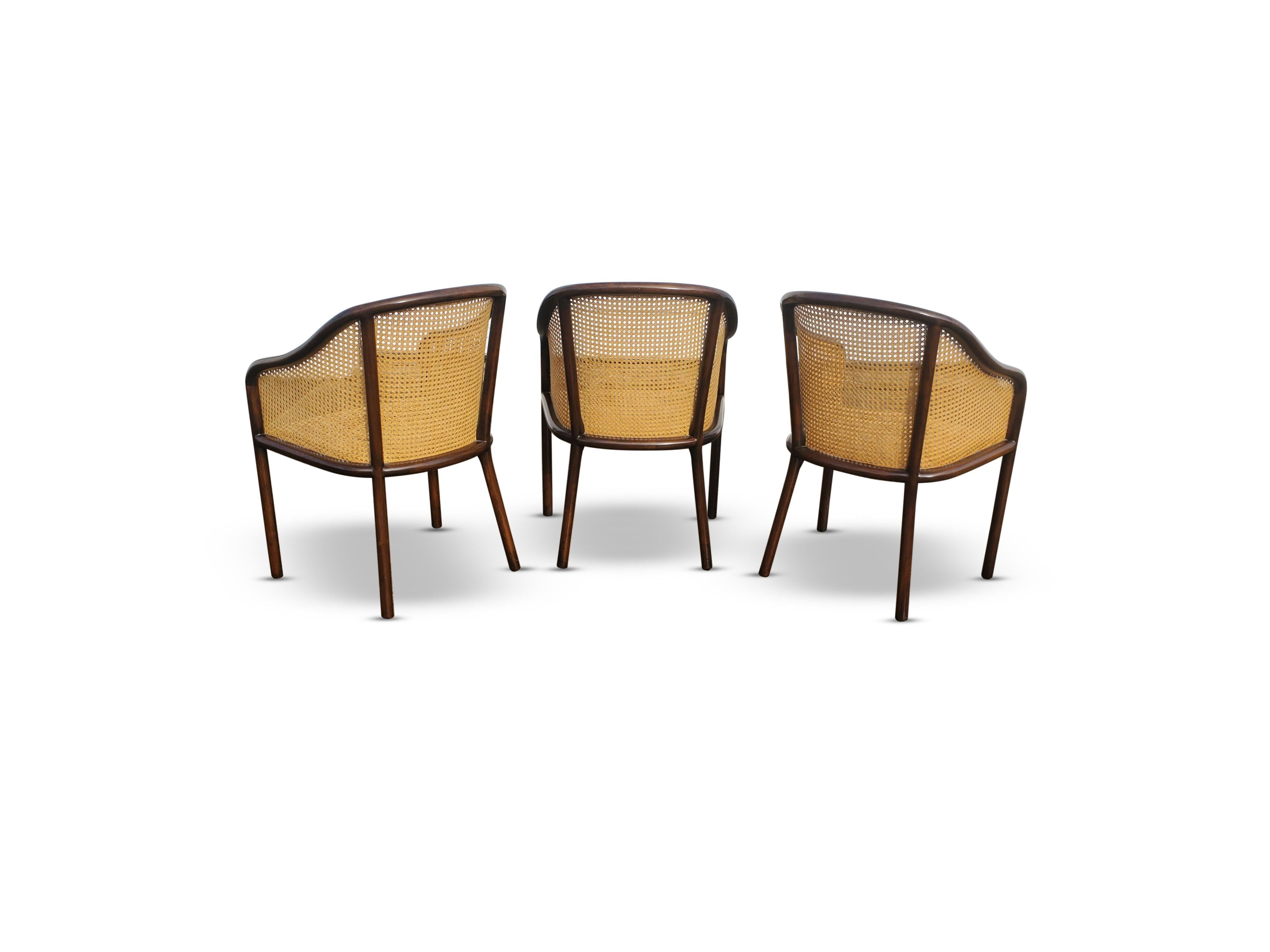 Set of Three Ward Bennett Chairs for Brickel 3