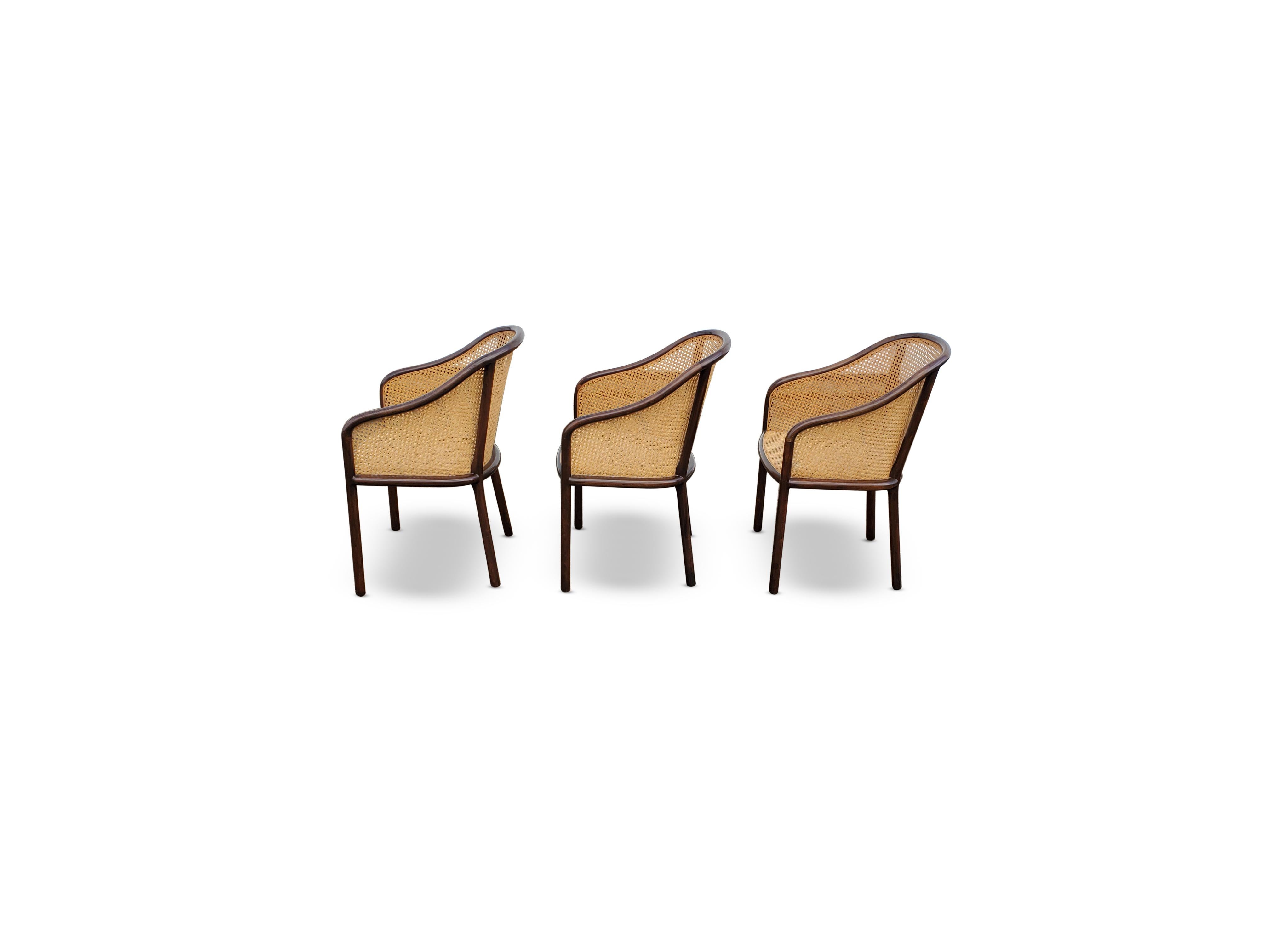 Mid-Century Modern Set of Three Ward Bennett Chairs for Brickel