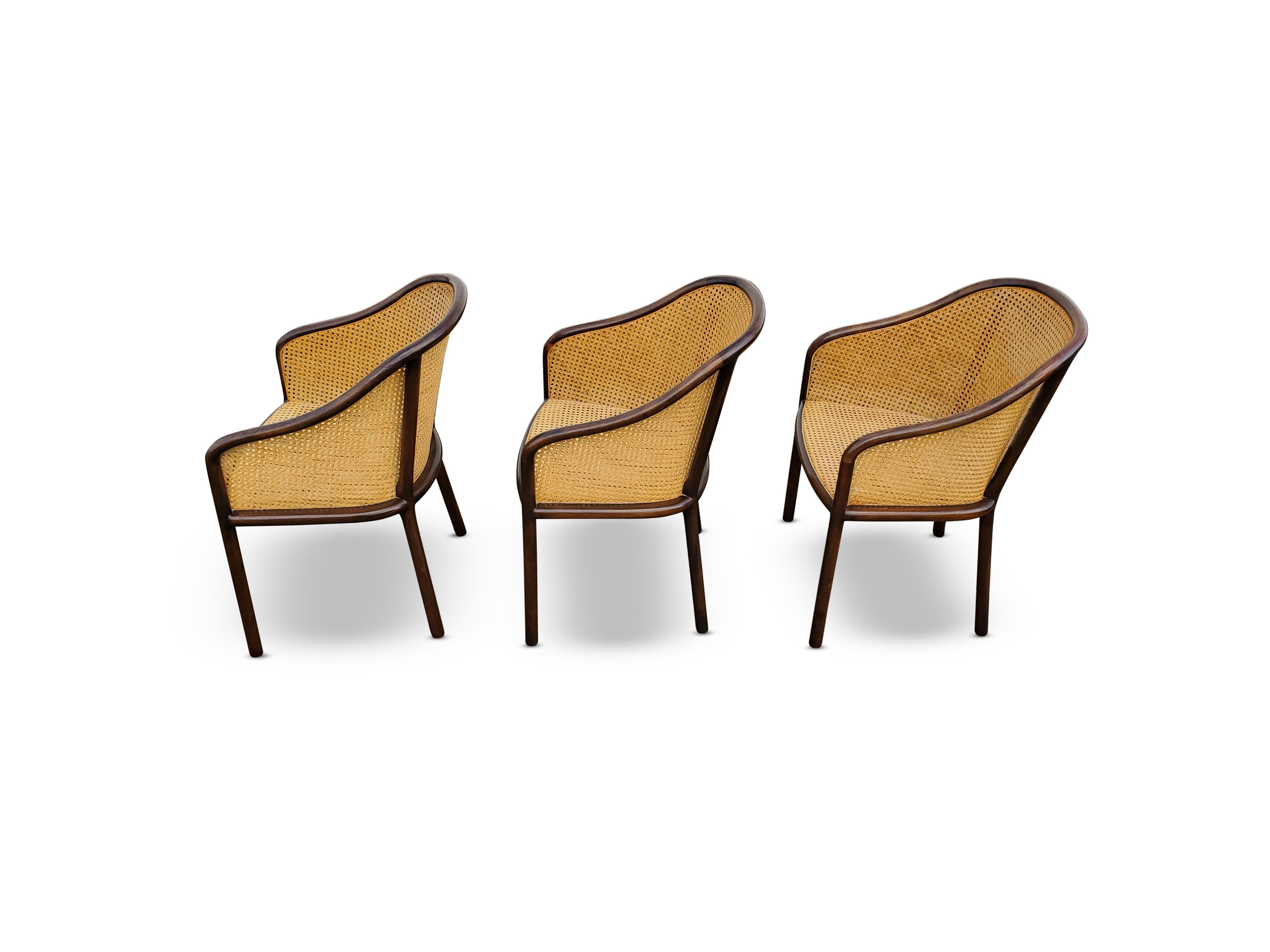 American Set of Three Ward Bennett Chairs for Brickel