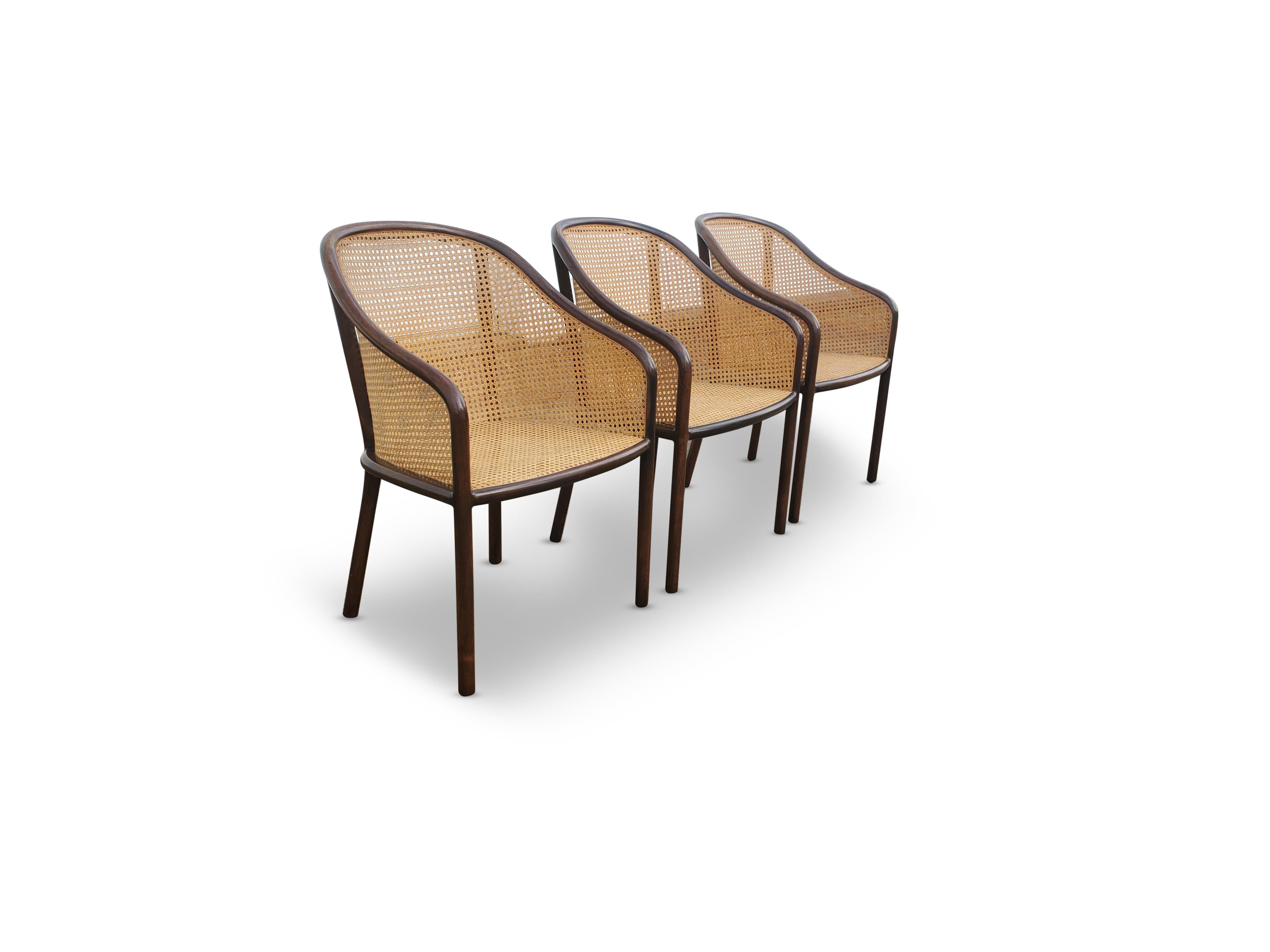 20th Century Set of Three Ward Bennett Chairs for Brickel