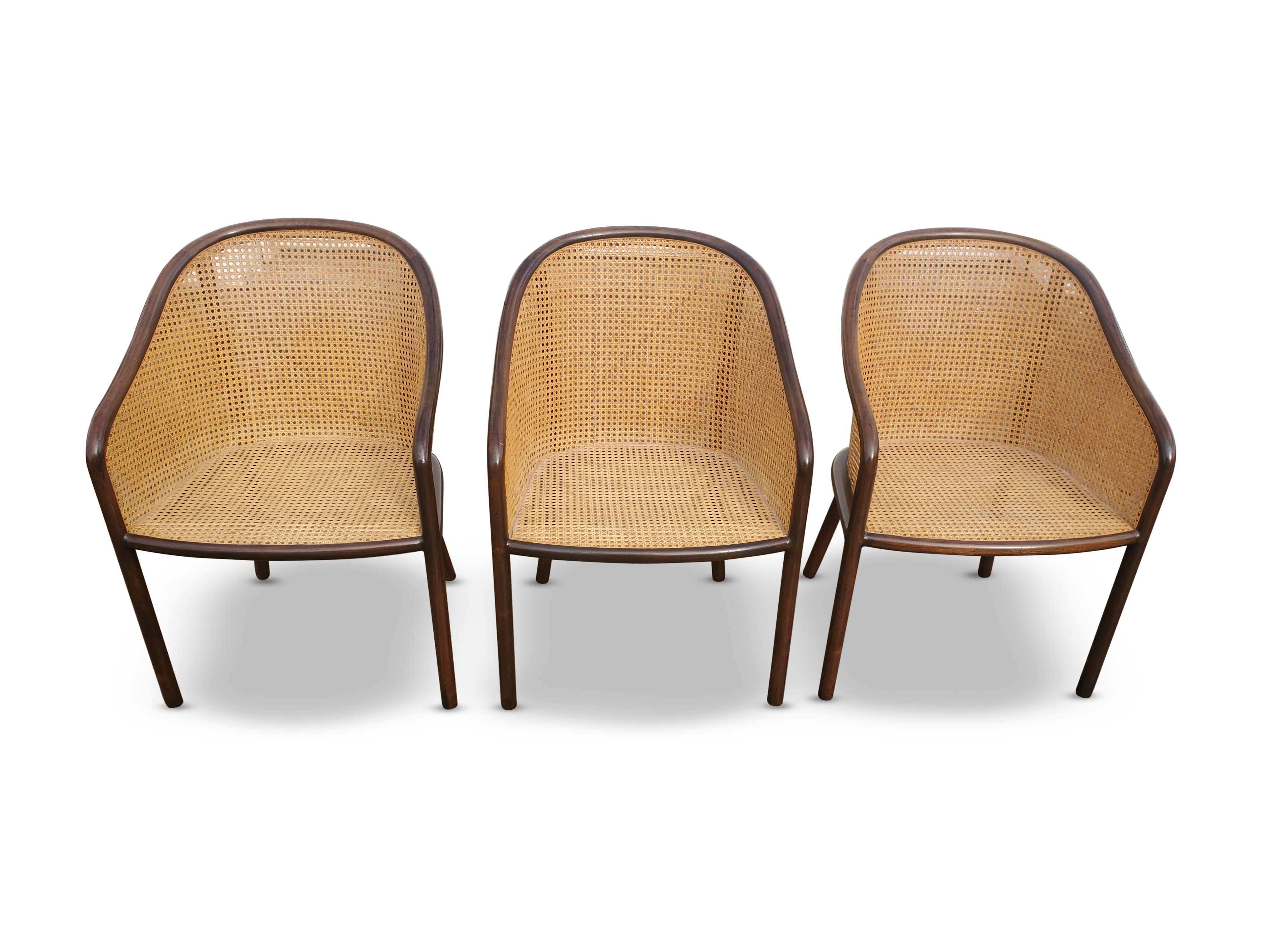 Set of Three Ward Bennett Chairs for Brickel 2