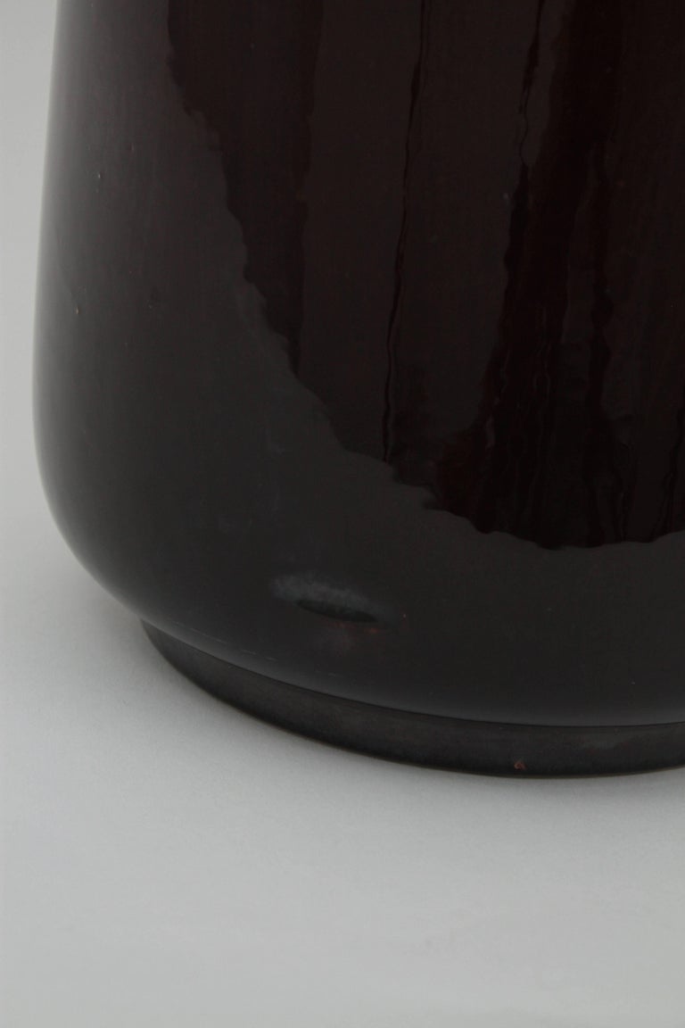 Set of Three West German Scheurich Keramik Fat Lava Glazed Ceramic Vases / Jars For Sale 4