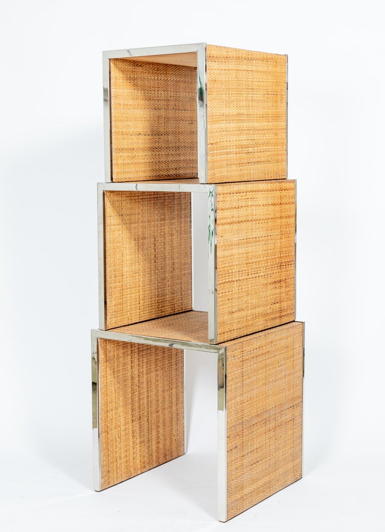 Hand-Woven Nesting Tables