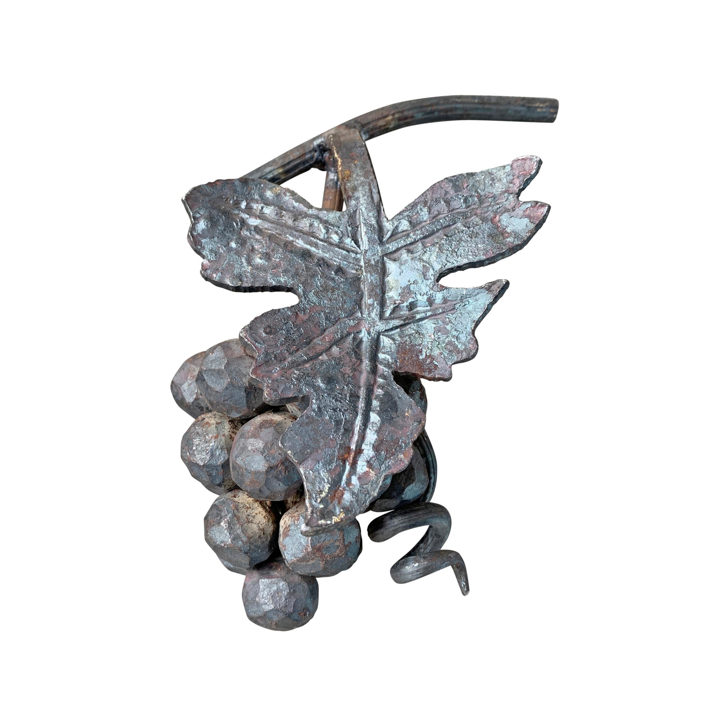 Set of Three Wrought Iron Grape Clusters 5