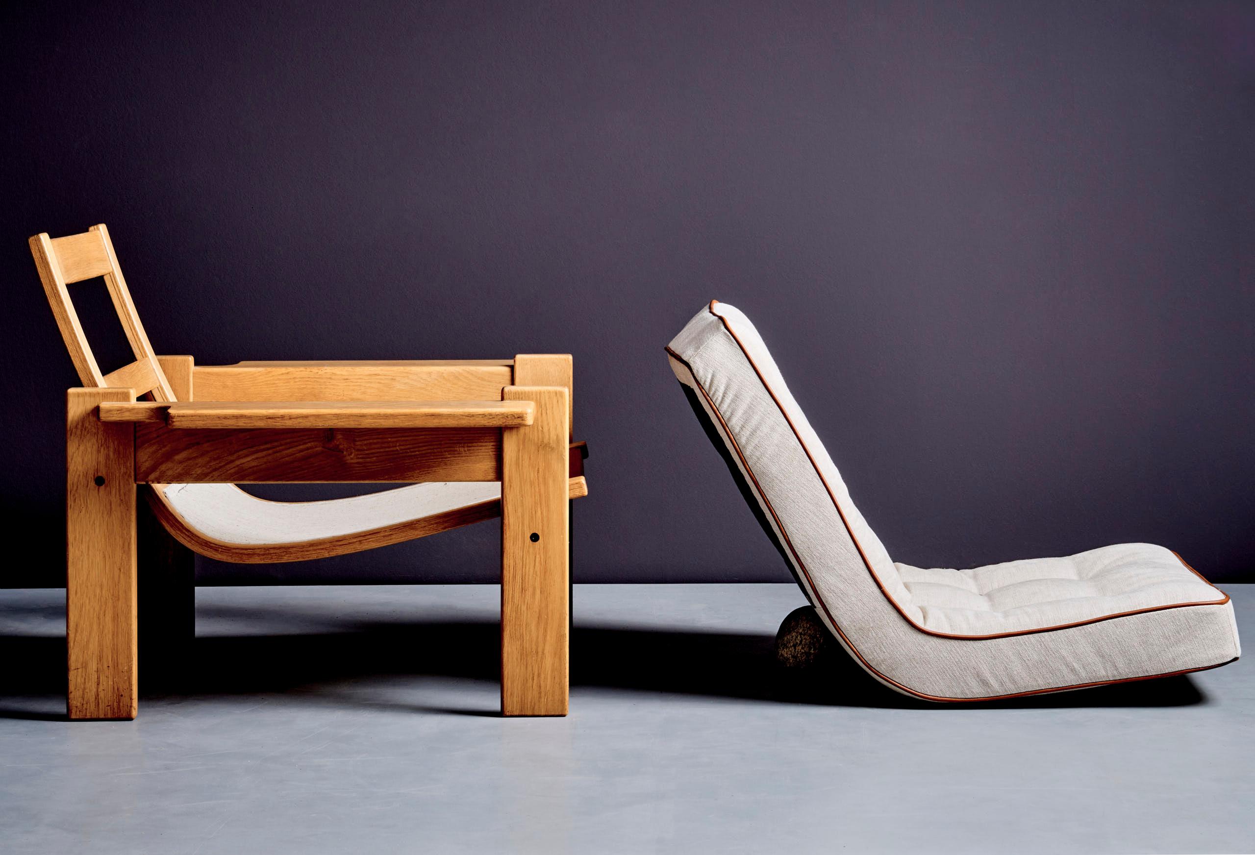 Ensemble de trois chaises longues Yngve Ekström pour Swedese en vente 11