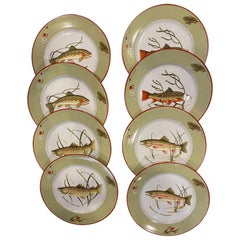 Vintage Set of Tiffany & Co. Trout Dinner Plates