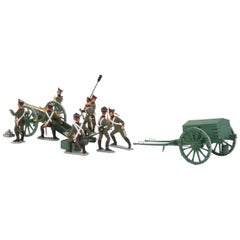 Set of Tin Figurines, Aiming the Gun, Ukraine by Yuriy Kutselik, 1812