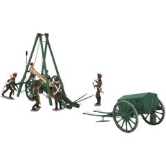 Set of Tin Figurines, Replacing The Barrel, Ukraine by Yuriy Kutselik, 1812